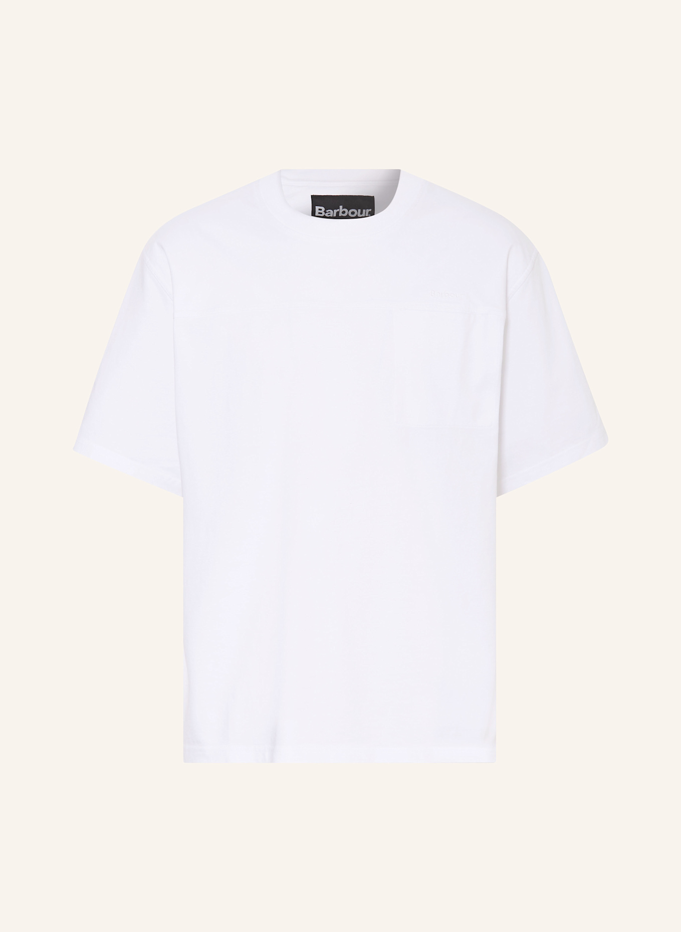 Barbour T-shirt HUNTON: BIAŁY