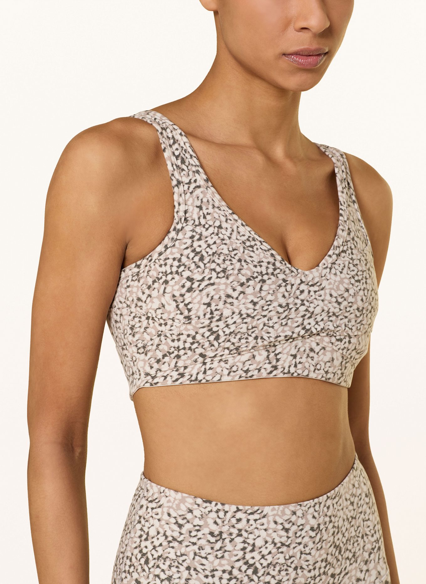 VARLEY Sport-BH LET'S MOVE KELLAM: WEISS / BEIGE / DUNKELGRAU