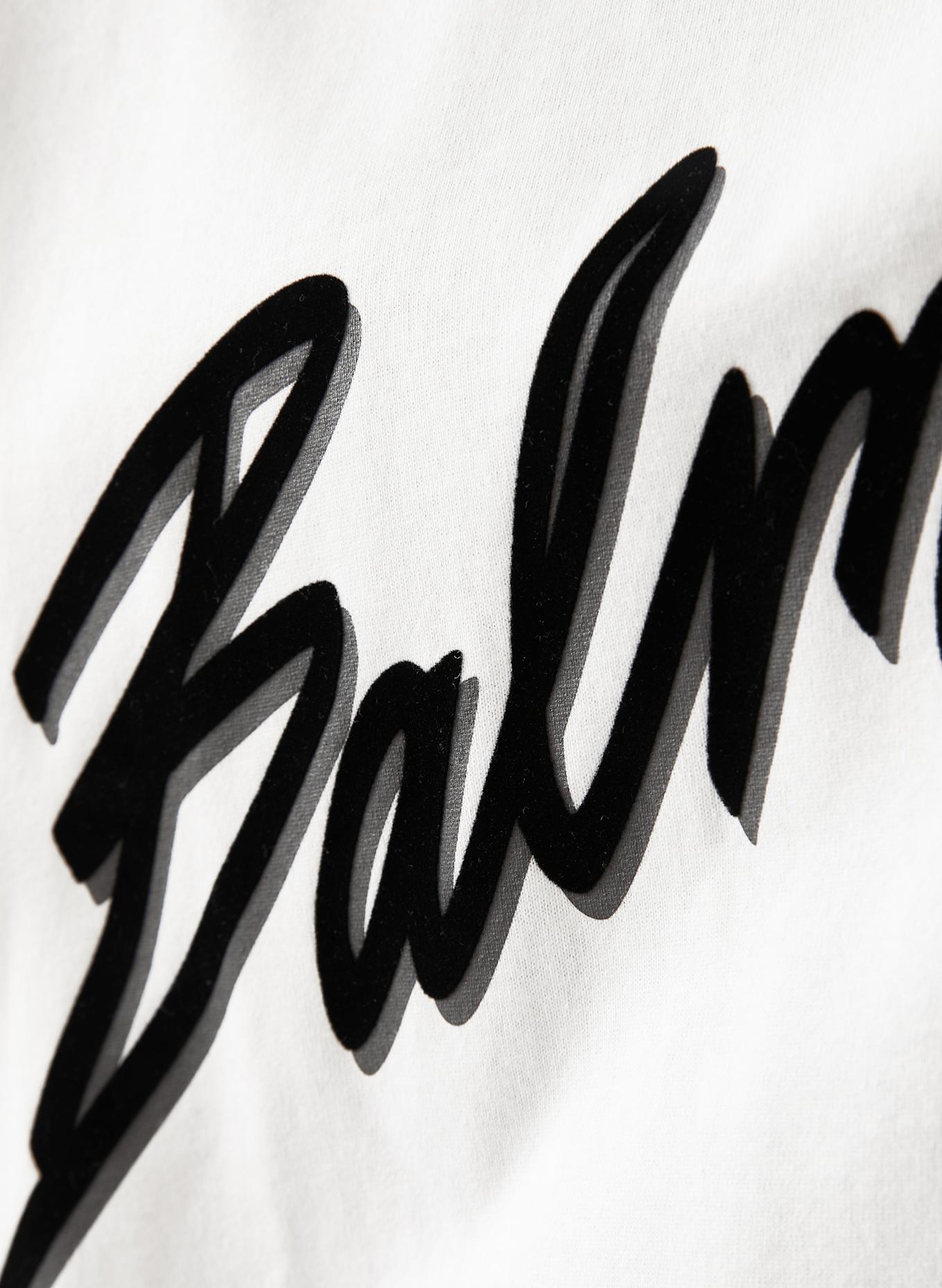 BALMAIN T-shirt: WHITE / BLACK