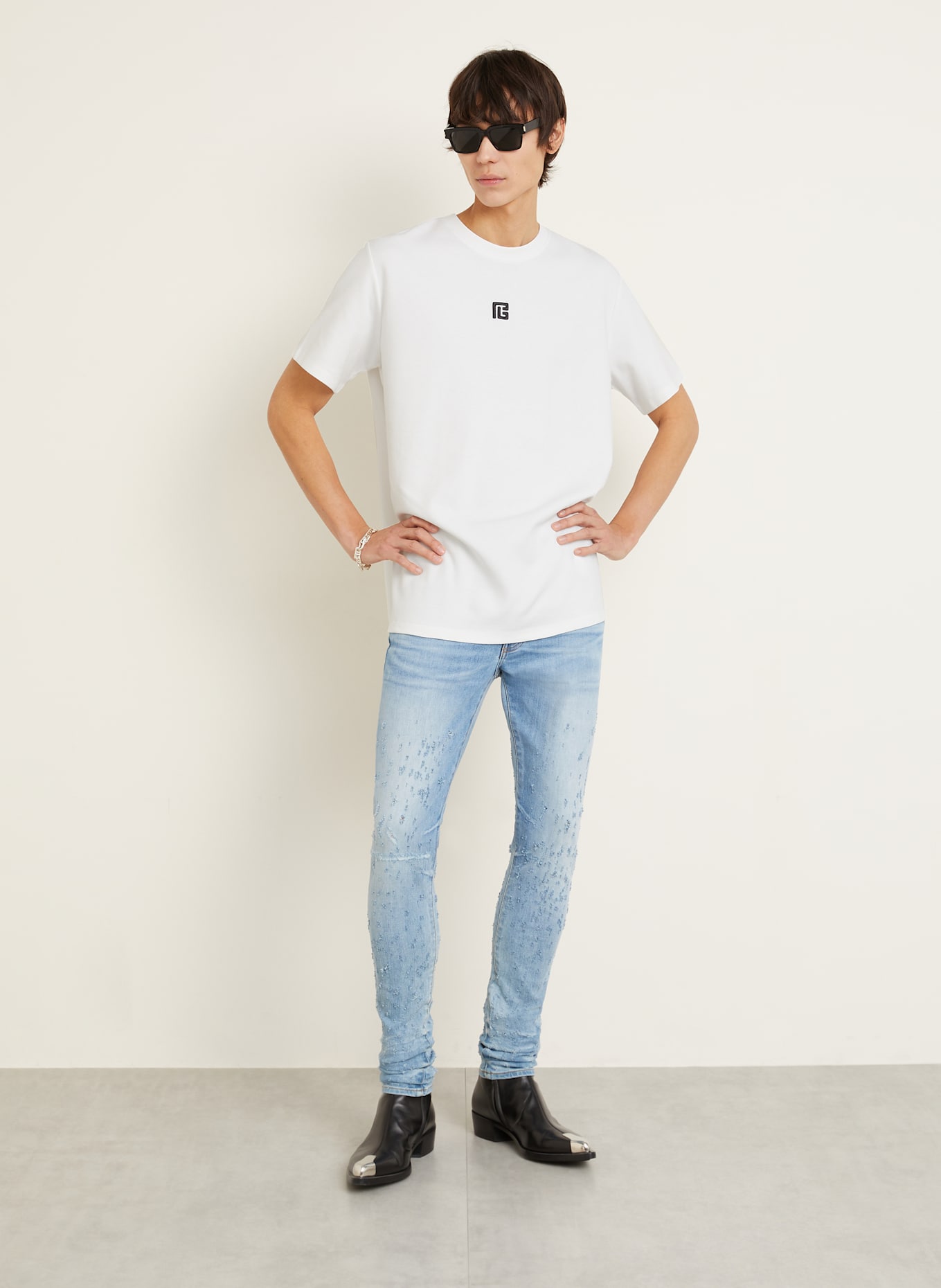 BALMAIN T-Shirt: WEISS