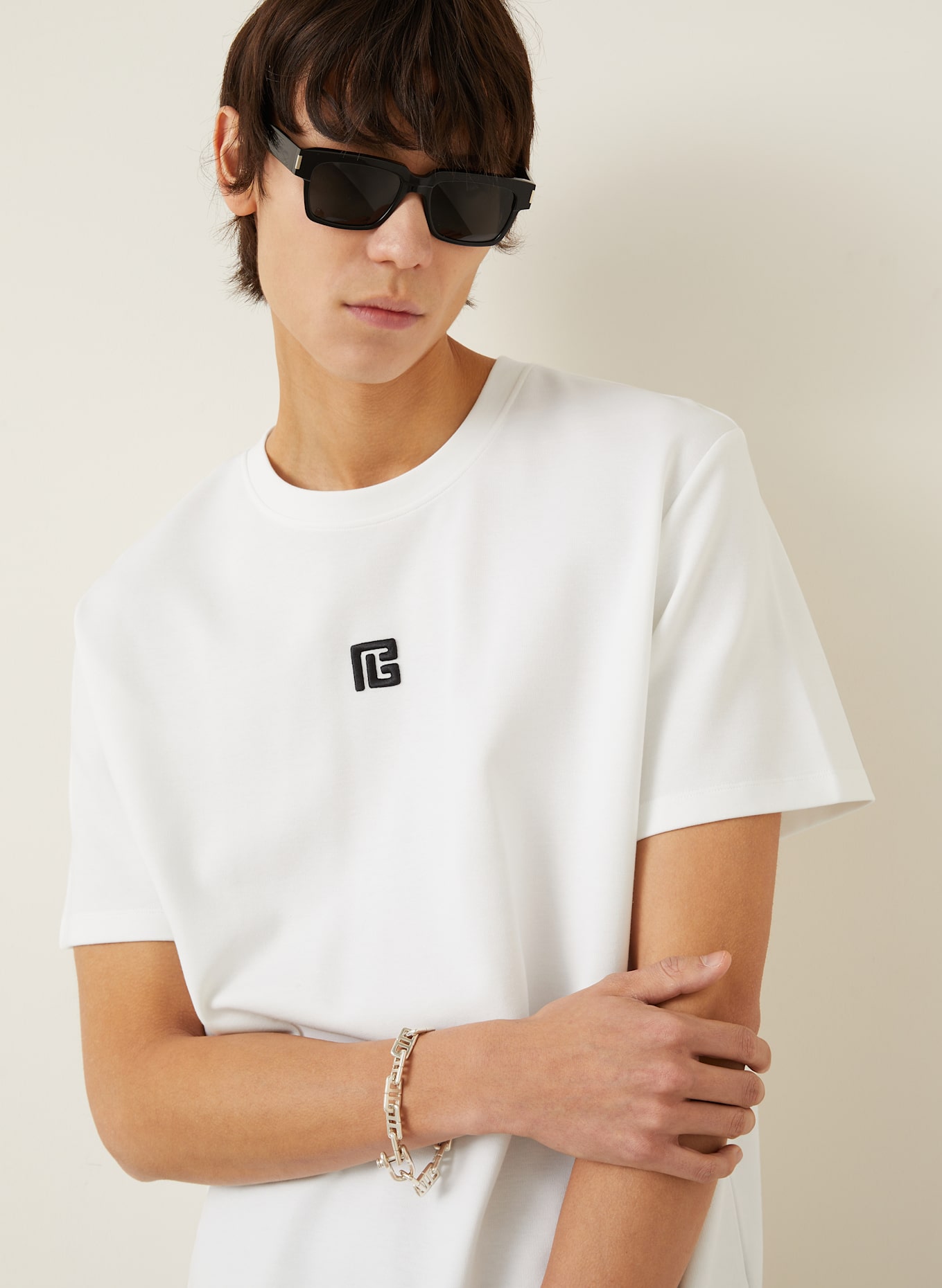 BALMAIN T-Shirt: WEISS