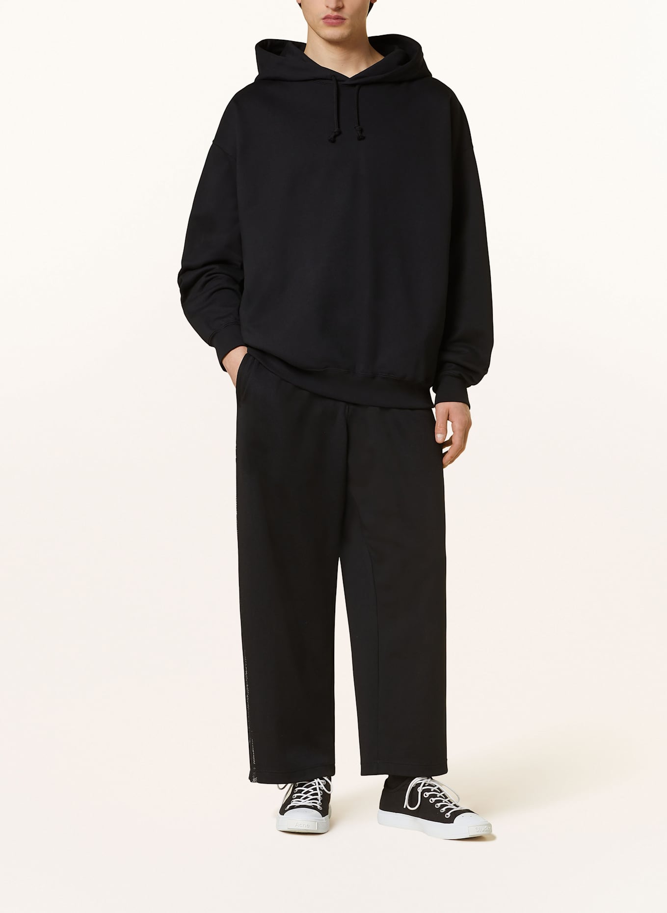 Y-3 Oversized hoodie GFX: BLACK/ WHITE