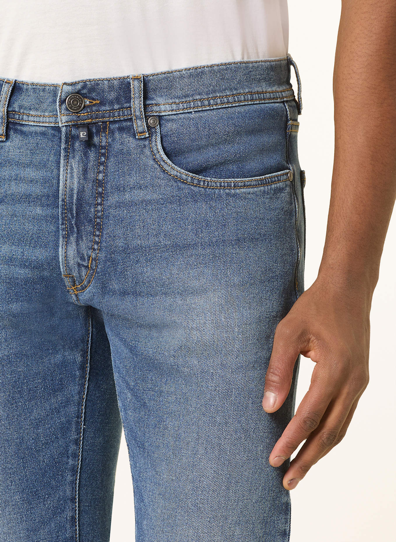 pierre cardin Jeans PC-LAVAL Regular Fit: 6845 light blue used whisker
