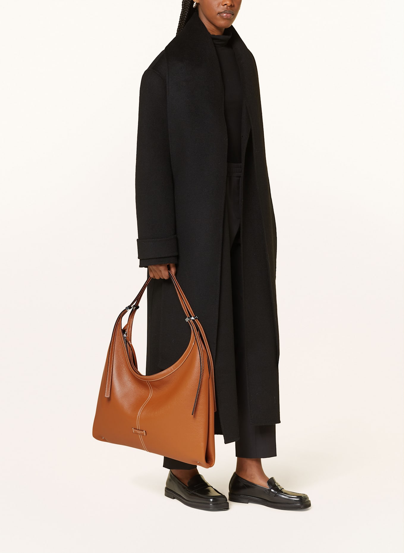 GIANNI CHIARINI Shopper NORMA: COGNAC