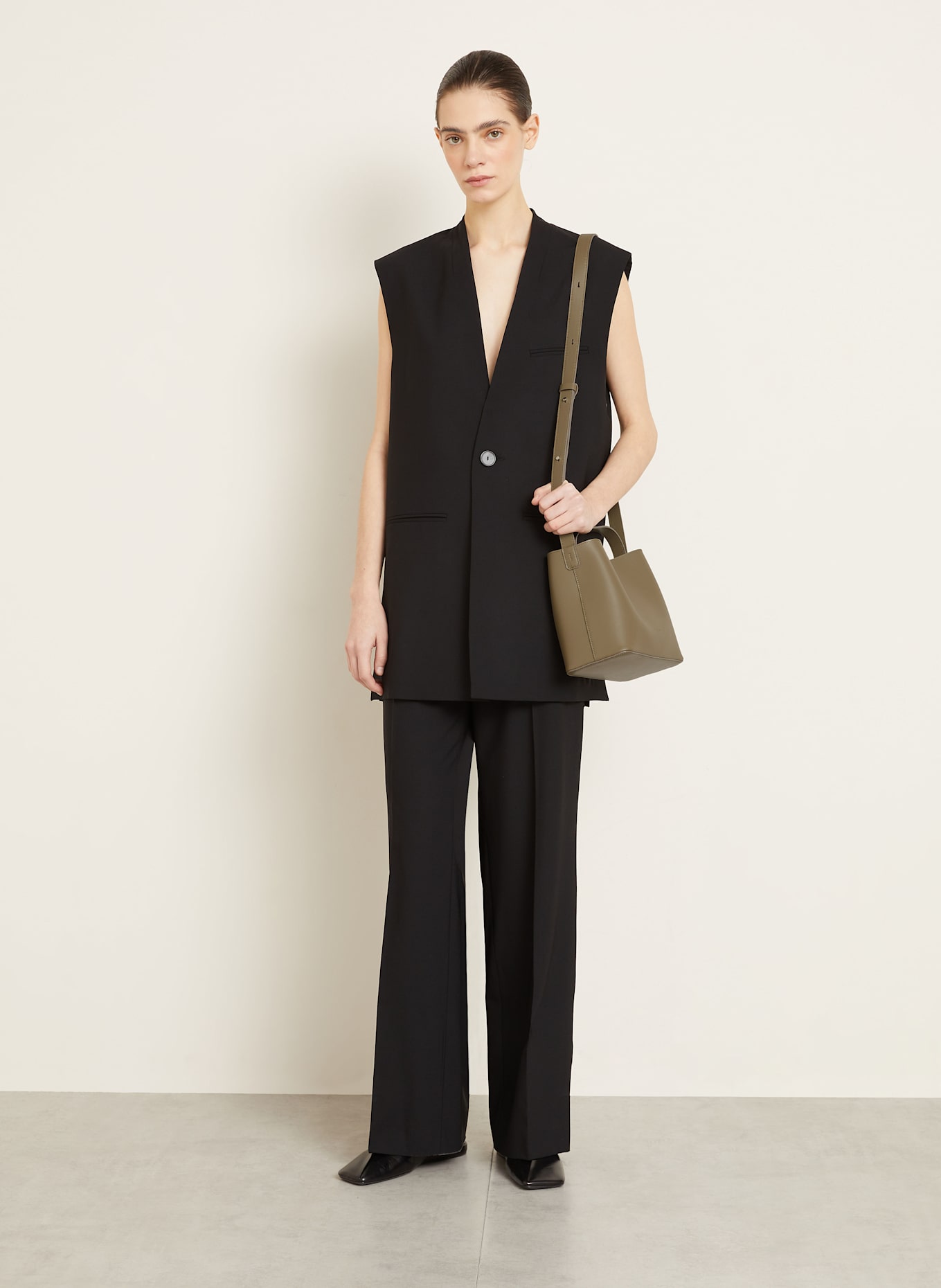 AESTHER EKME Crossbody bag SAC MINI: OLIVE