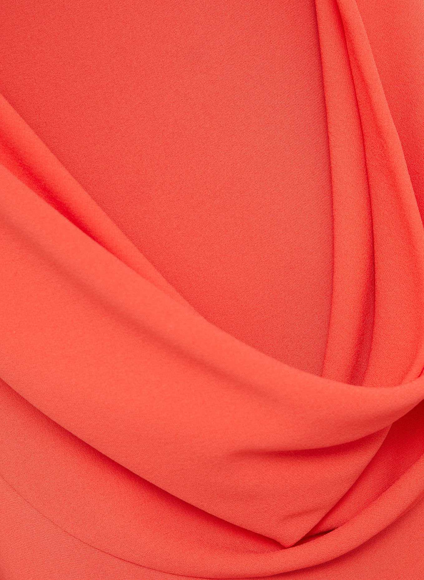 McQUEEN Abendkleid aus Seide: HELLROT