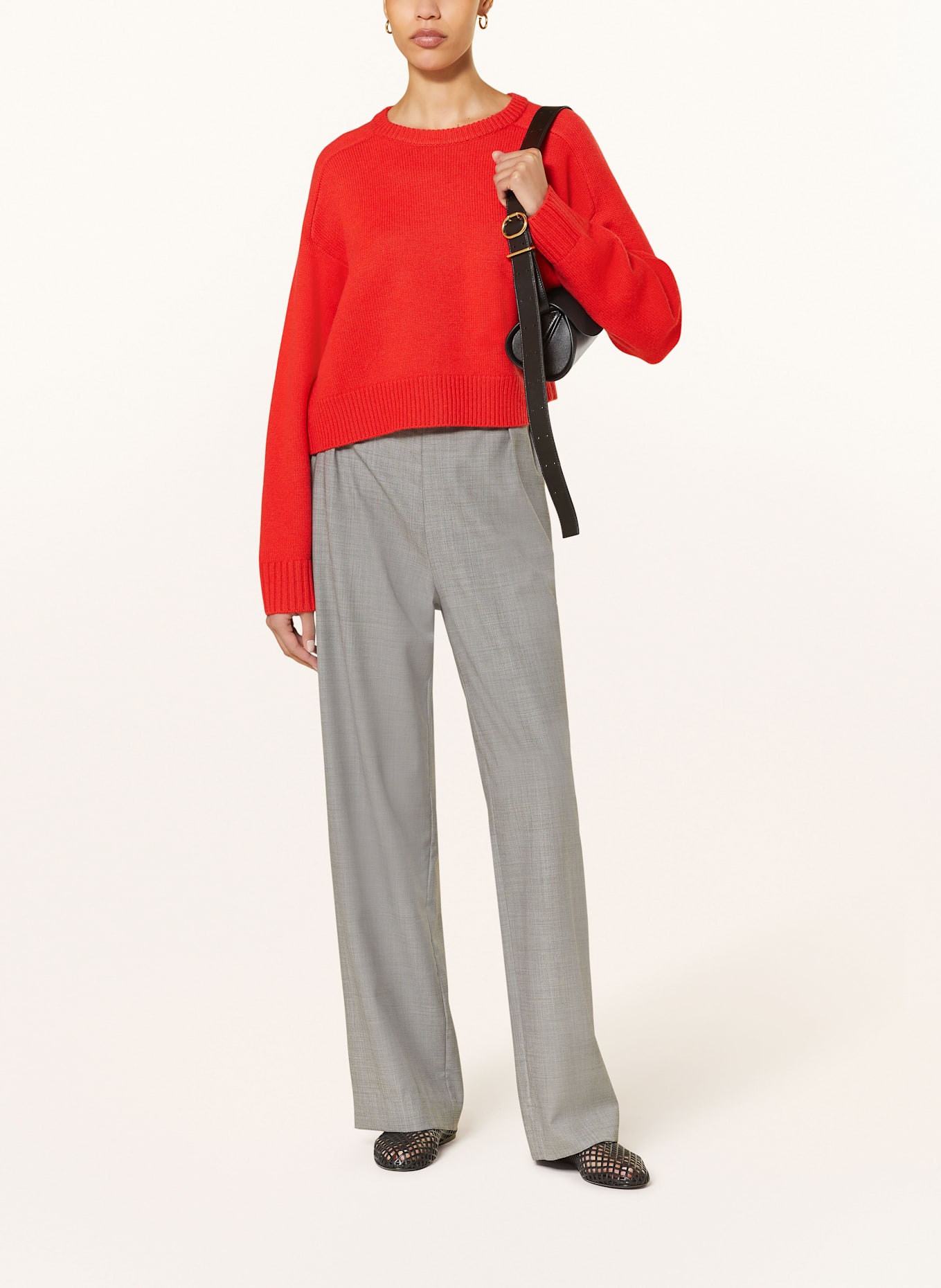 LOULOU STUDIO Oversized-Pullover BRUZZI: ROT (Bild 2)