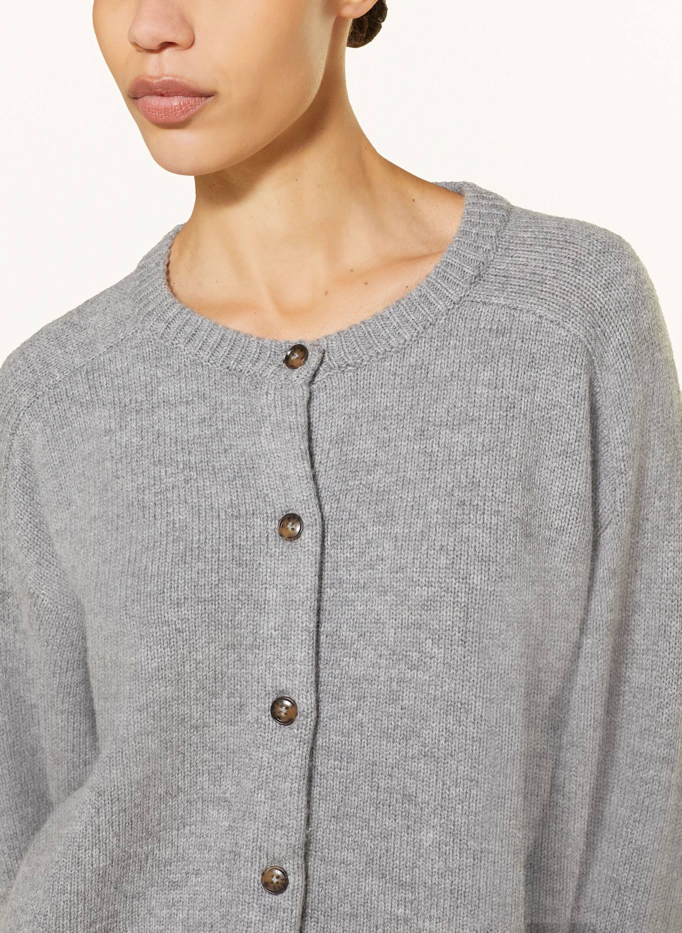 LOULOU STUDIO Strickjacke AIDAR: GRAU (Bild 4)