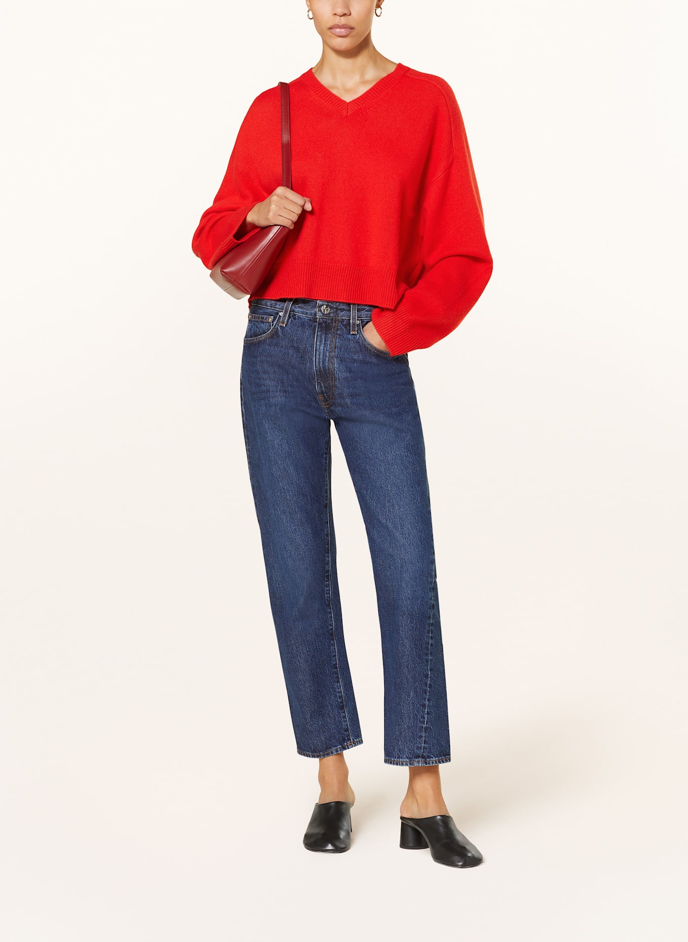 LOULOU STUDIO Cashmere-Pullover ANZOR: ROT (Bild 2)