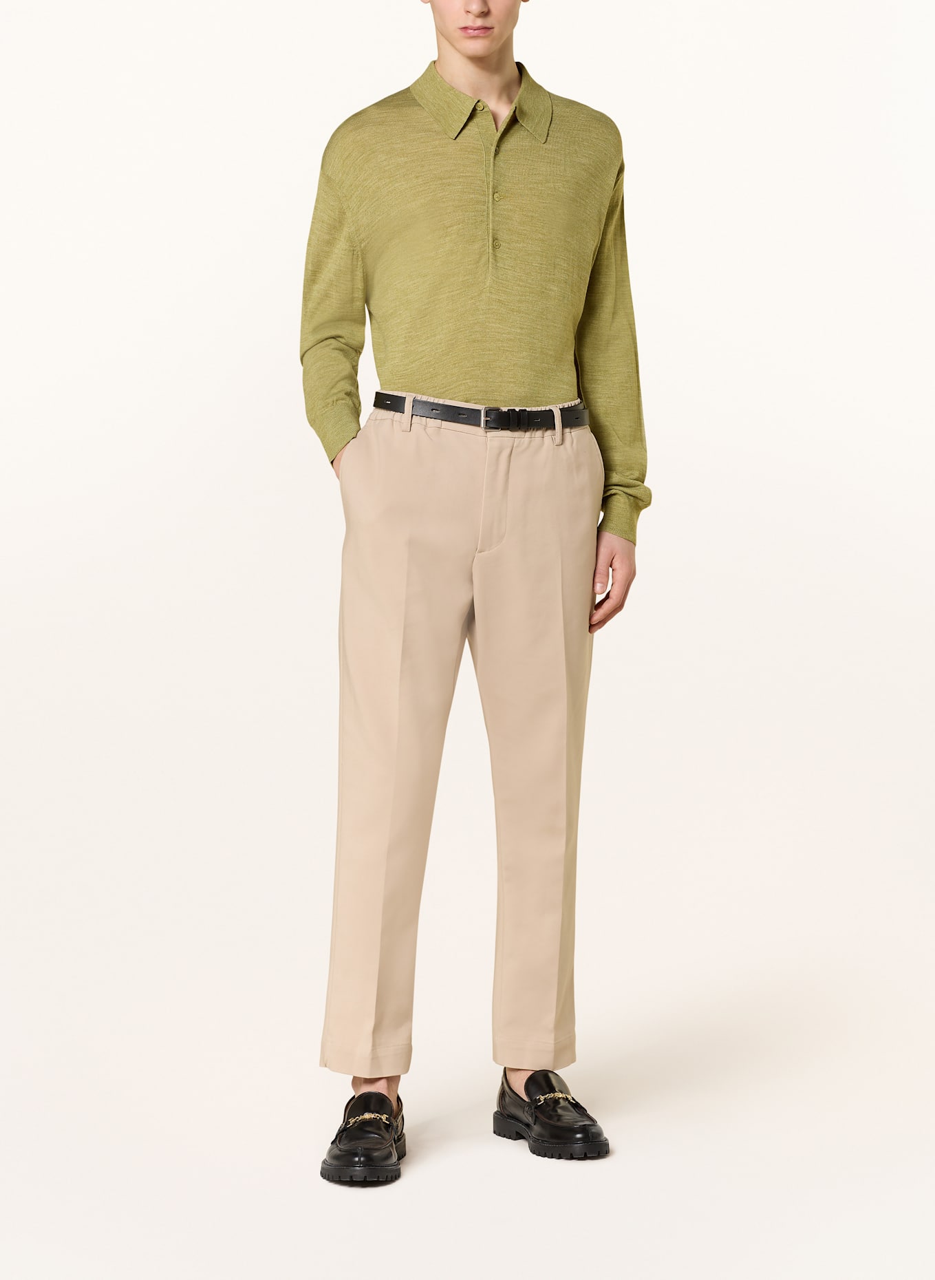 NN.07 Úpletová polokošile RAYMOND: TMAVĚ ZELENÁ