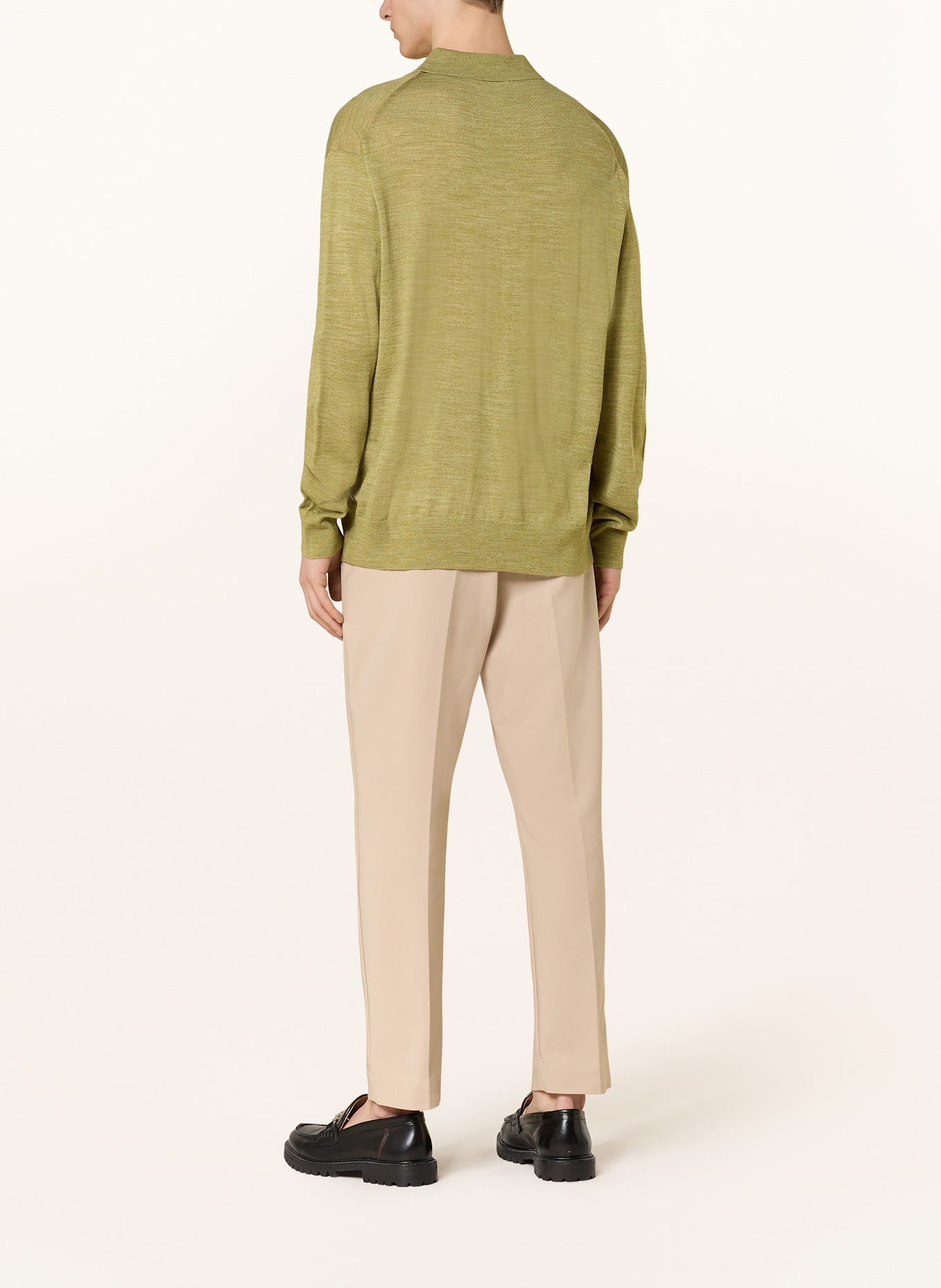 NN.07 Úpletová polokošile RAYMOND: TMAVĚ ZELENÁ