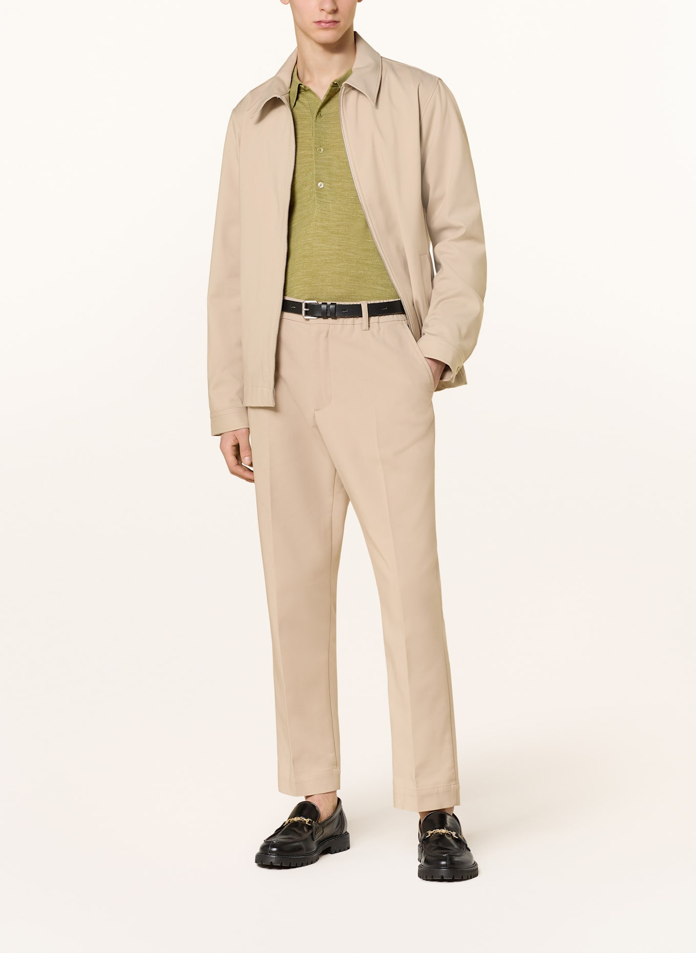 NN.07 Úpletová polokošile RAYMOND: TMAVĚ ZELENÁ