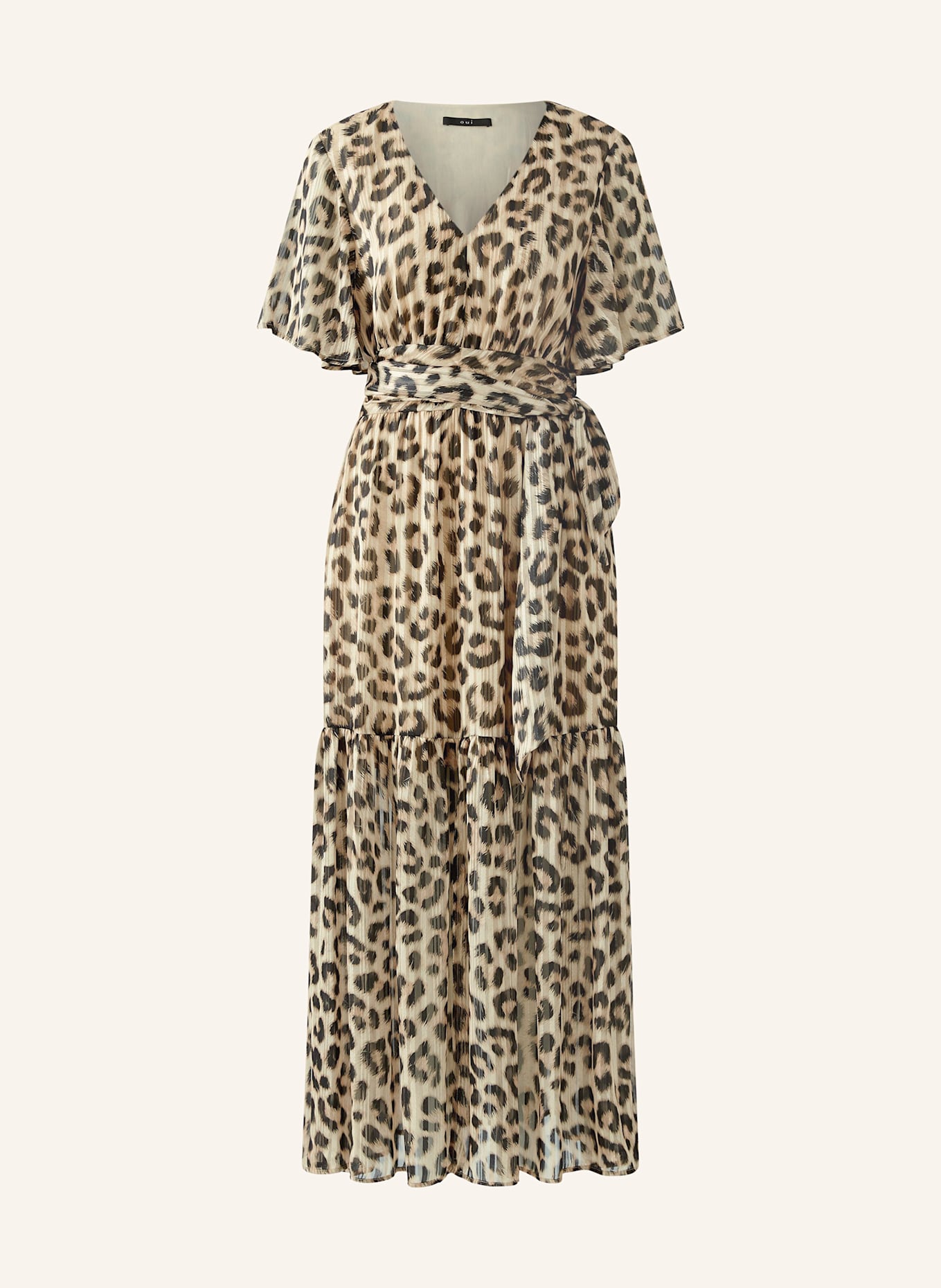 oui Kleid: CAMEL/ SCHWARZ