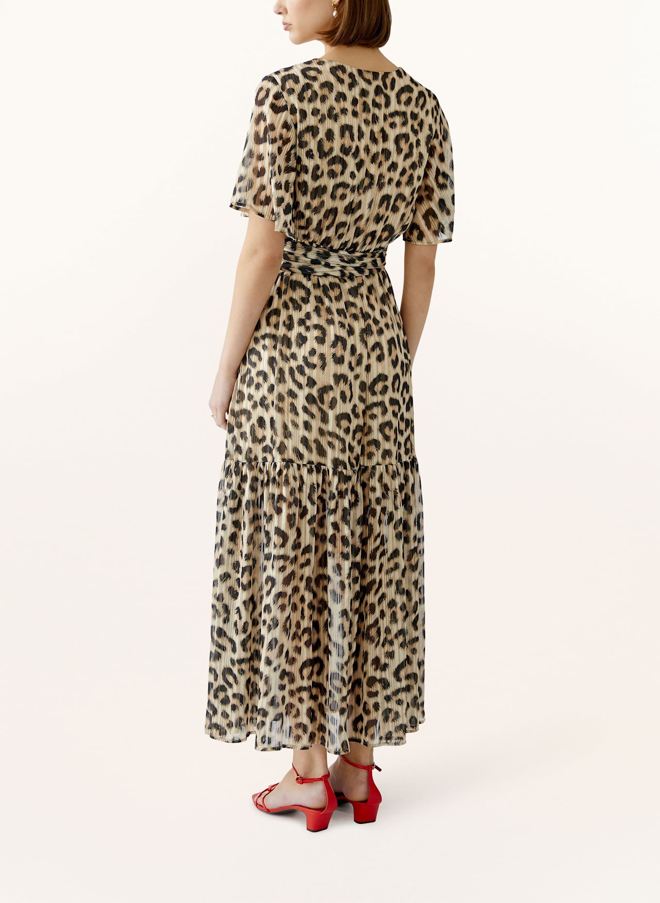 oui Kleid: CAMEL/ SCHWARZ