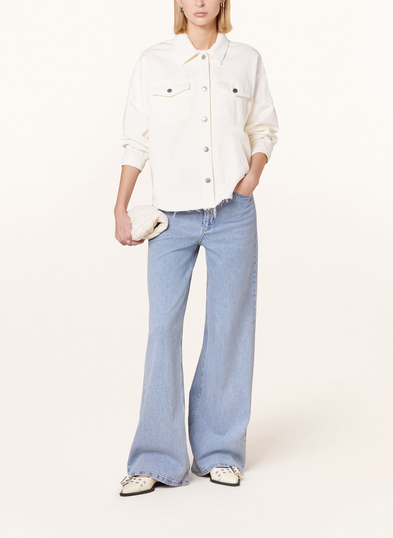 oui Flared jeans: 5300 BLUE DENIM