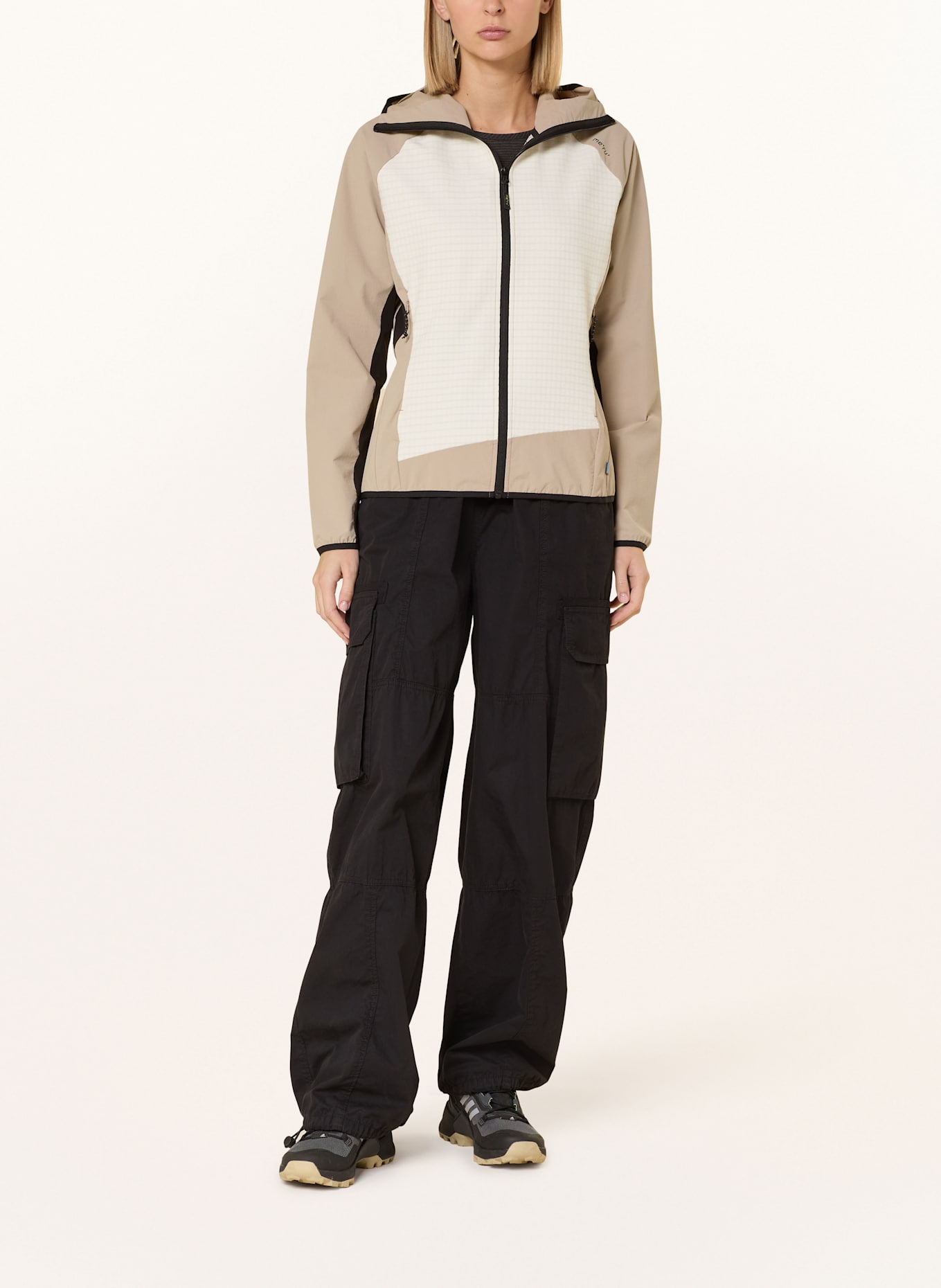 me°ru' Hybridní bunda GEELONG: BÉŽOVÁ / REŽNÁ