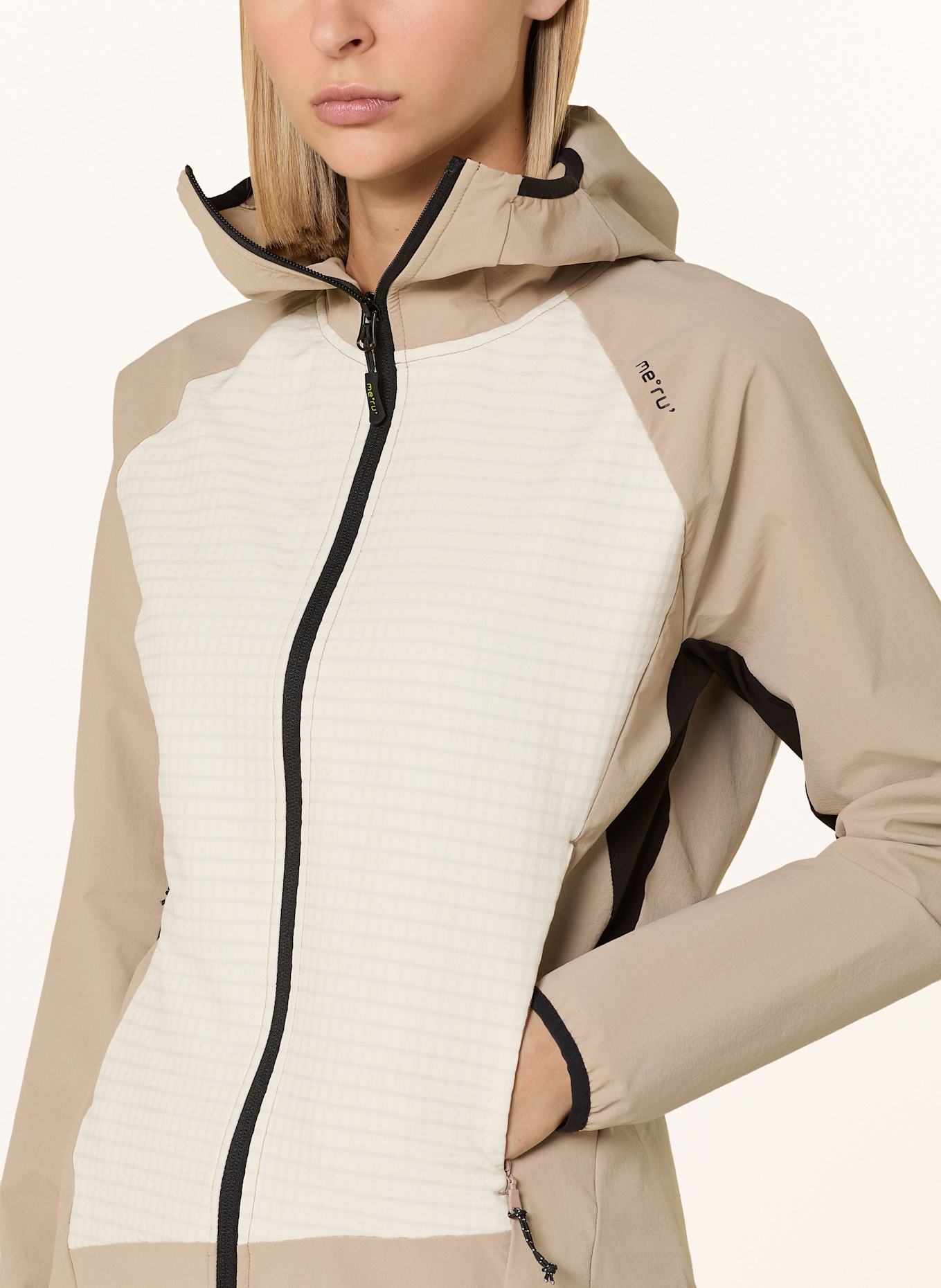 me°ru' Hybridní bunda GEELONG: BÉŽOVÁ / REŽNÁ