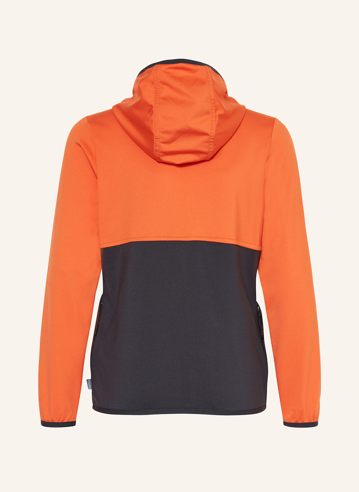 me°ru' Midlayer-Jacke CARDIFF: DUNKELGRAU / ORANGE