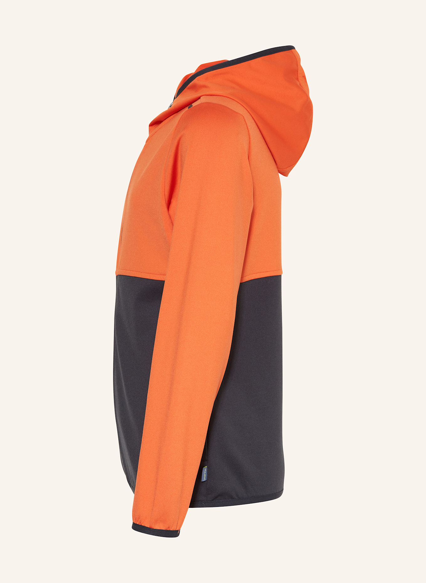 me°ru' Midlayer-Jacke CARDIFF: DUNKELGRAU / ORANGE