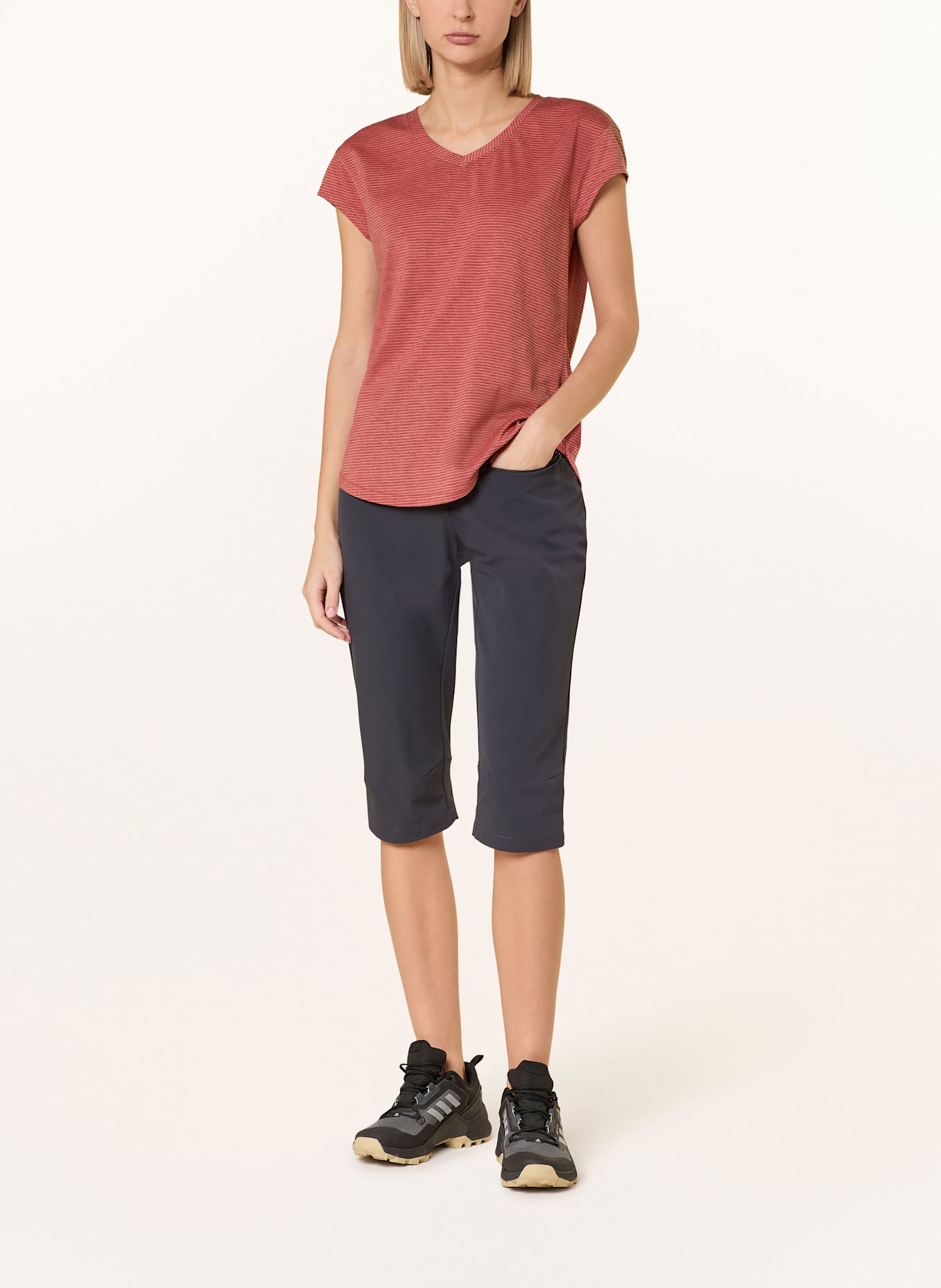 me°ru' T-shirt RUNDU: LIGHT RED