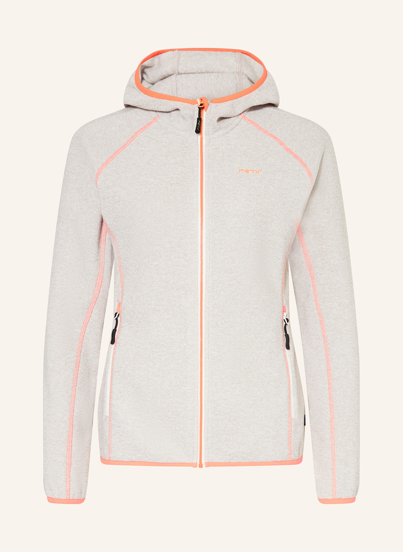 me°ru' Midlayer-Jacke HORTA: CREME / ORANGE