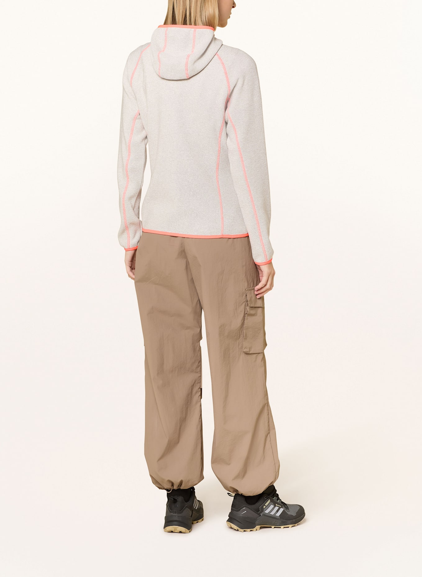 me°ru' Midlayer-Jacke HORTA: CREME / ORANGE