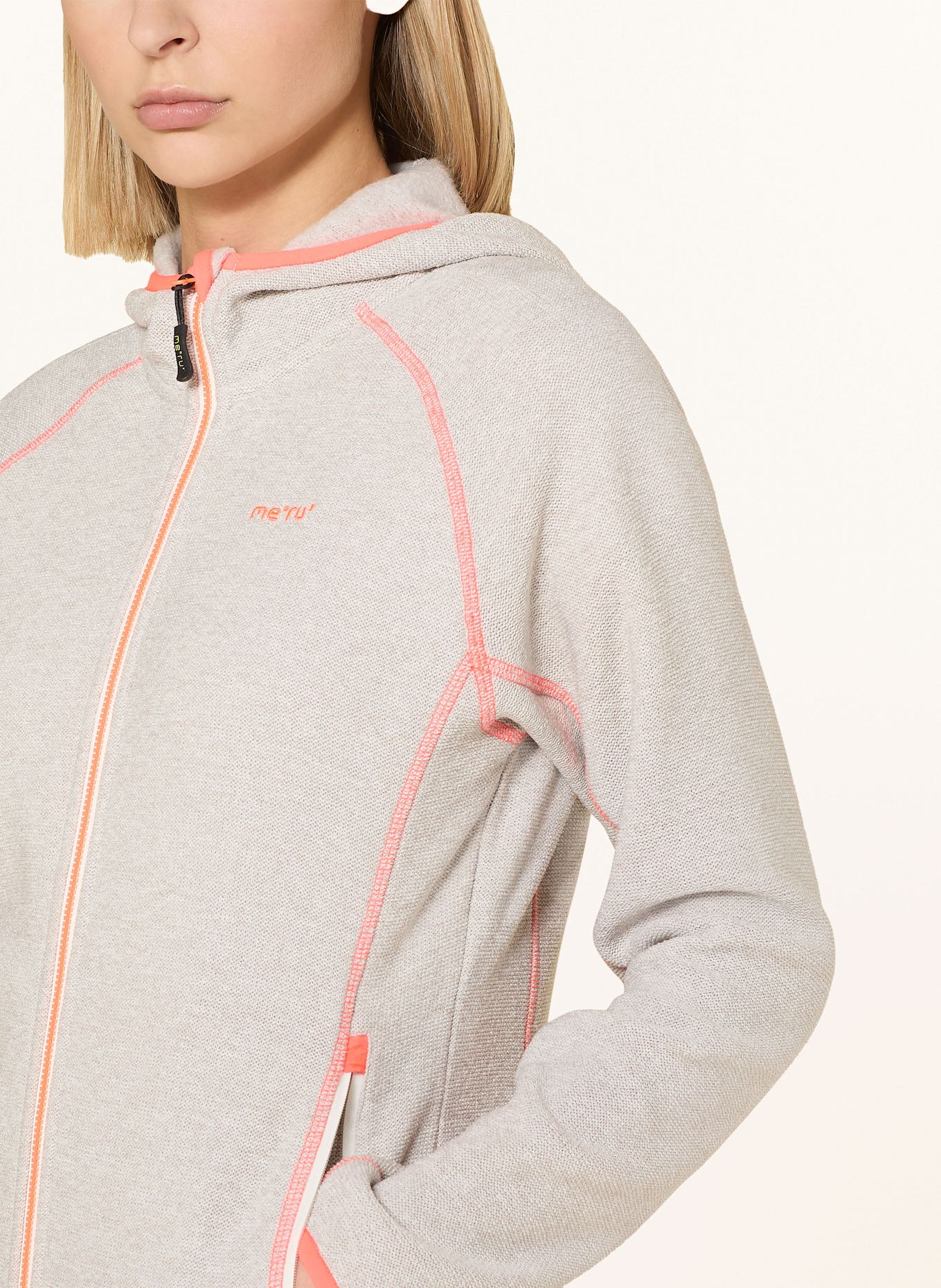 me°ru' Midlayer-Jacke HORTA: CREME / ORANGE