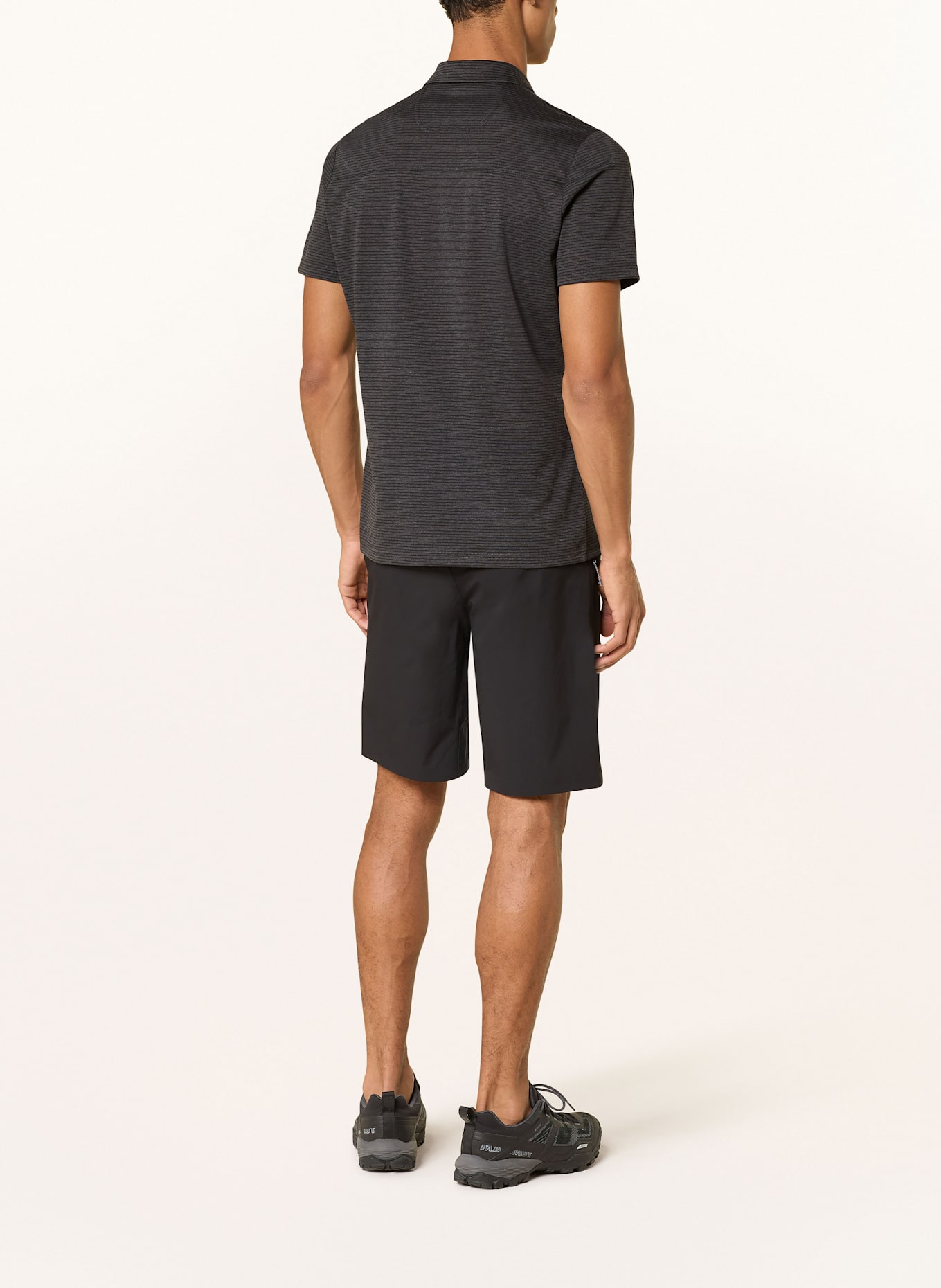 me°ru' Funktions-Poloshirt RUNDU: DUNKELGRAU