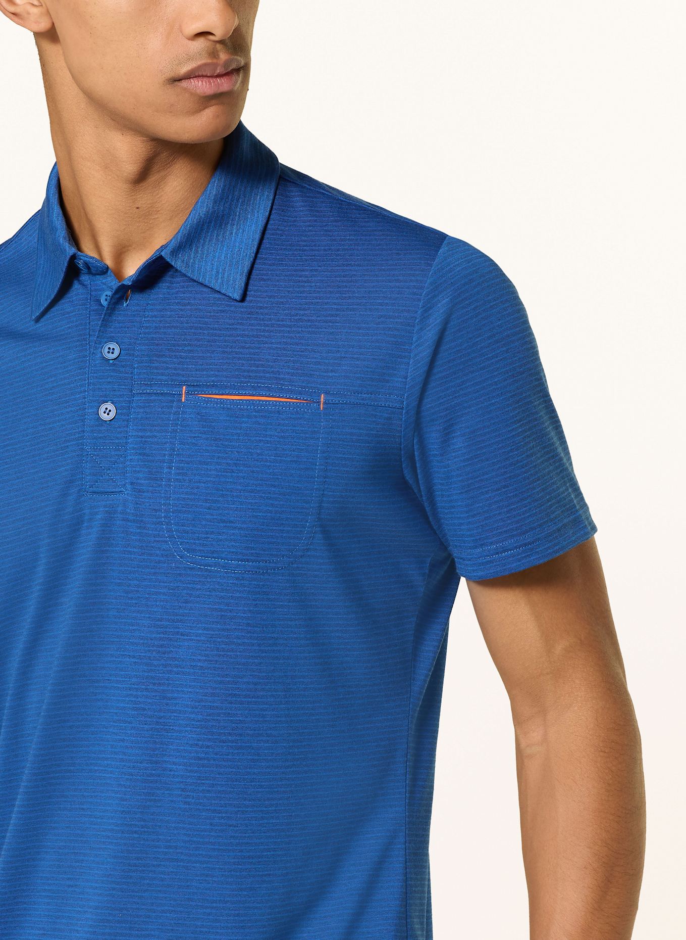 me°ru' Funktions-Poloshirt RUNDU: BLAU