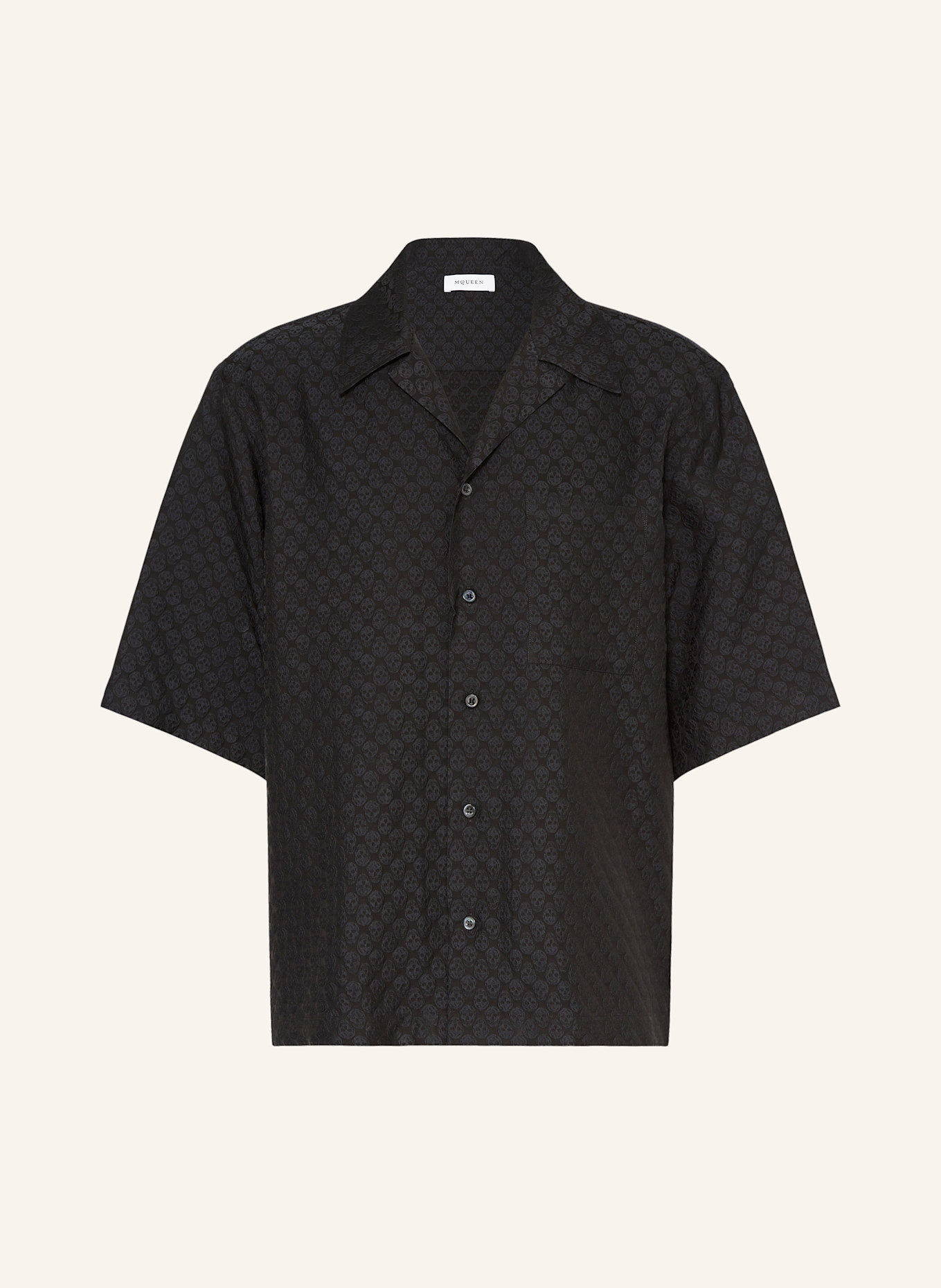 McQUEEN Resorthemd: SCHWARZ