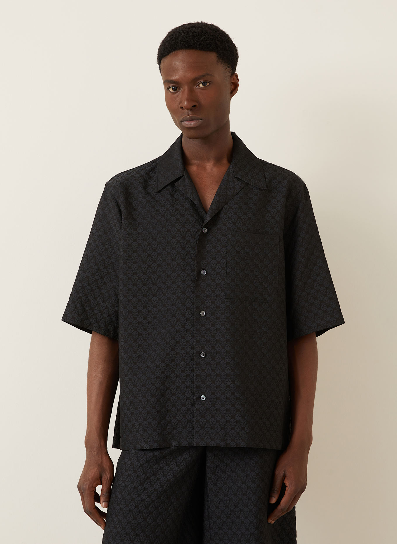 McQUEEN Resorthemd: SCHWARZ
