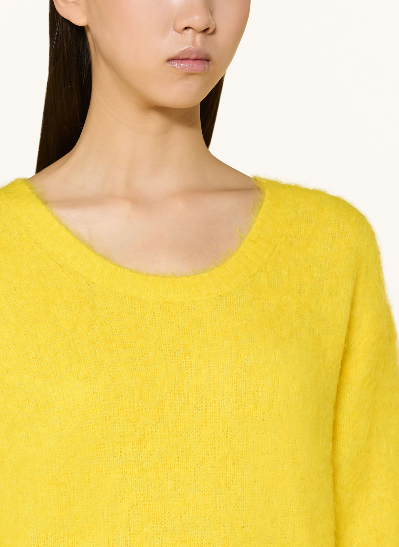 American Vintage Pullover NUNY mit Alpaka: NEONGELB