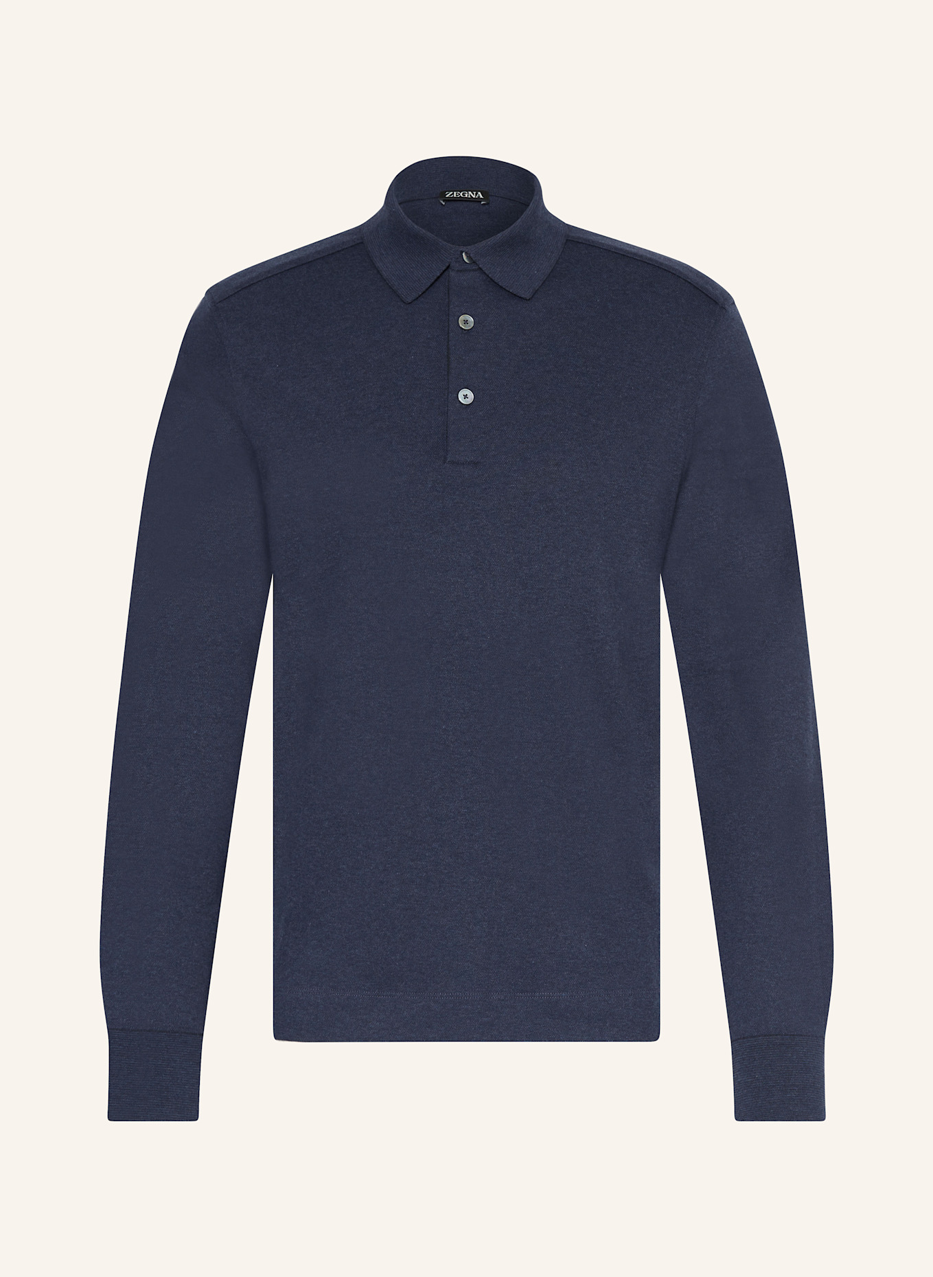 ZEGNA Polo piqué: BLEU FONCÉ