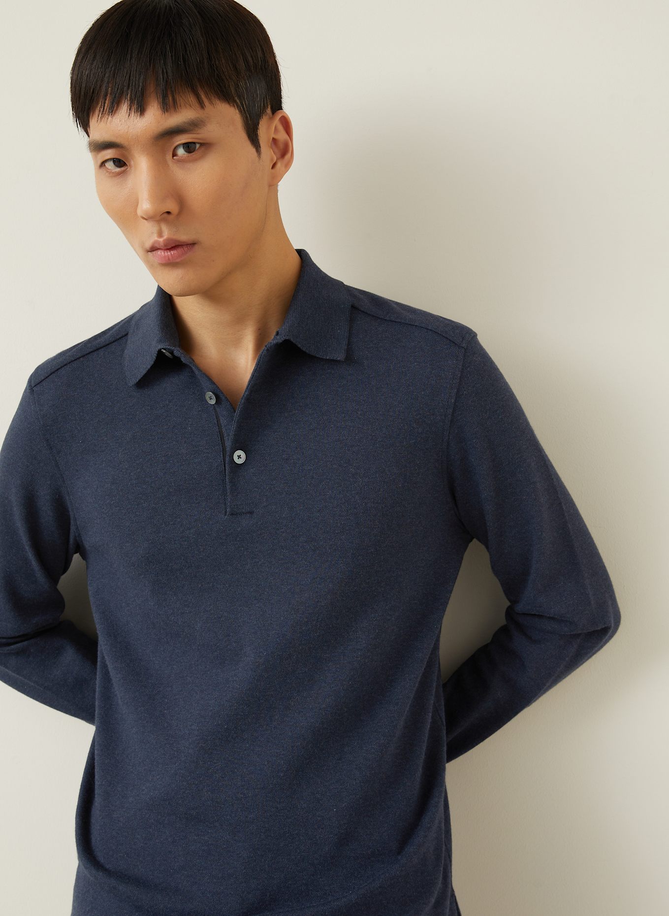 ZEGNA Polo piqué: BLEU FONCÉ