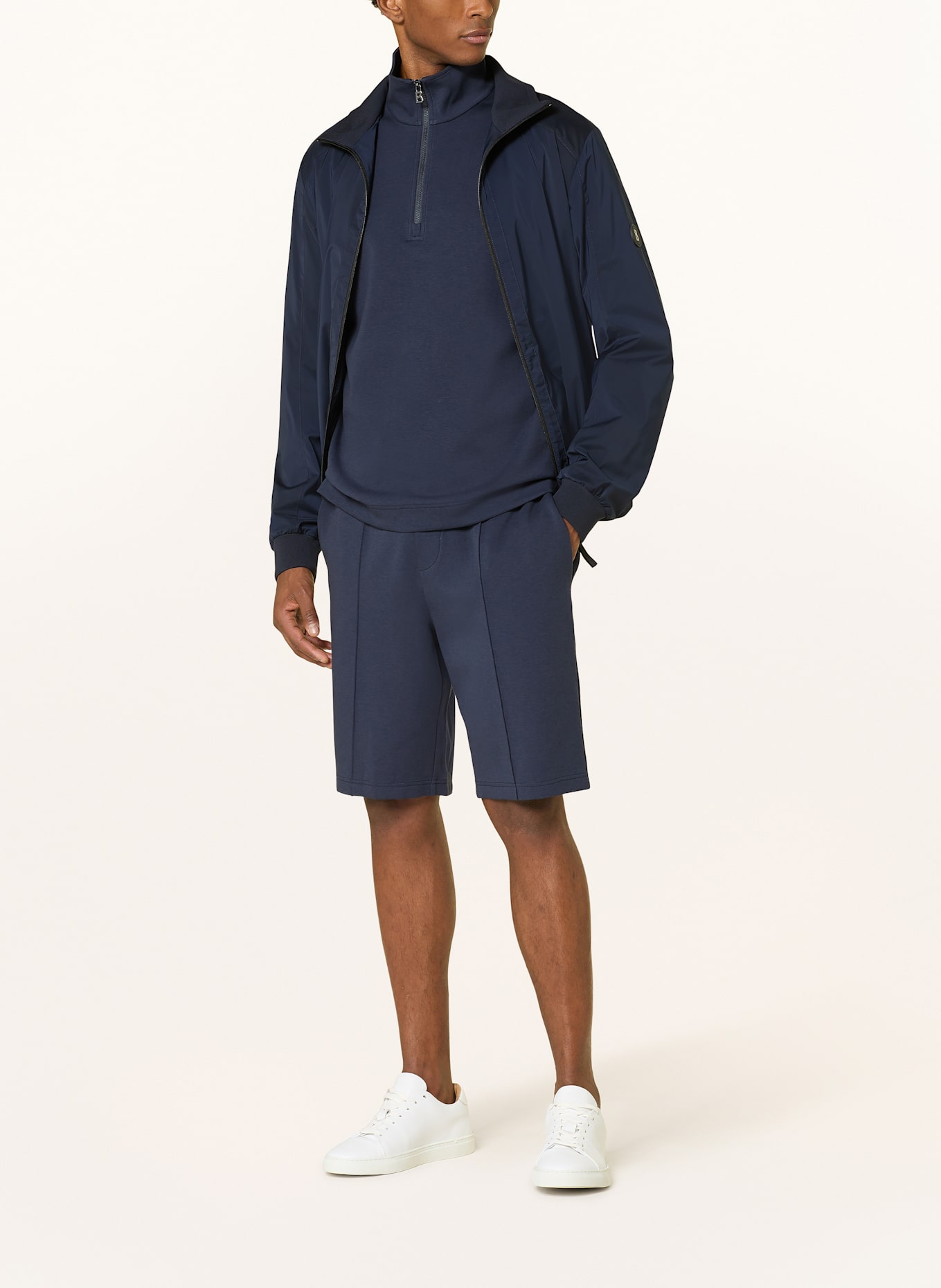 BOGNER RAY jersey shorts: DARK BLUE