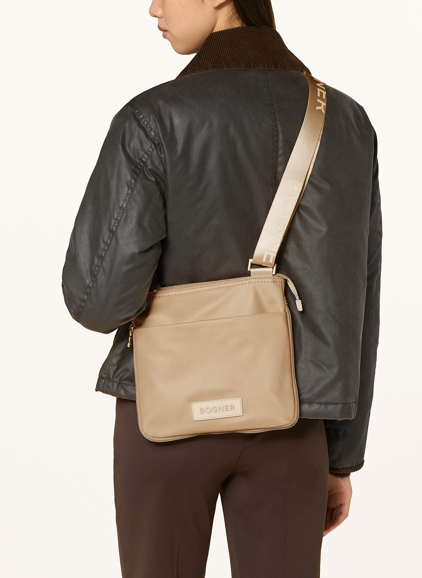BOGNER Umhängetasche SAXON SERENA: BEIGE