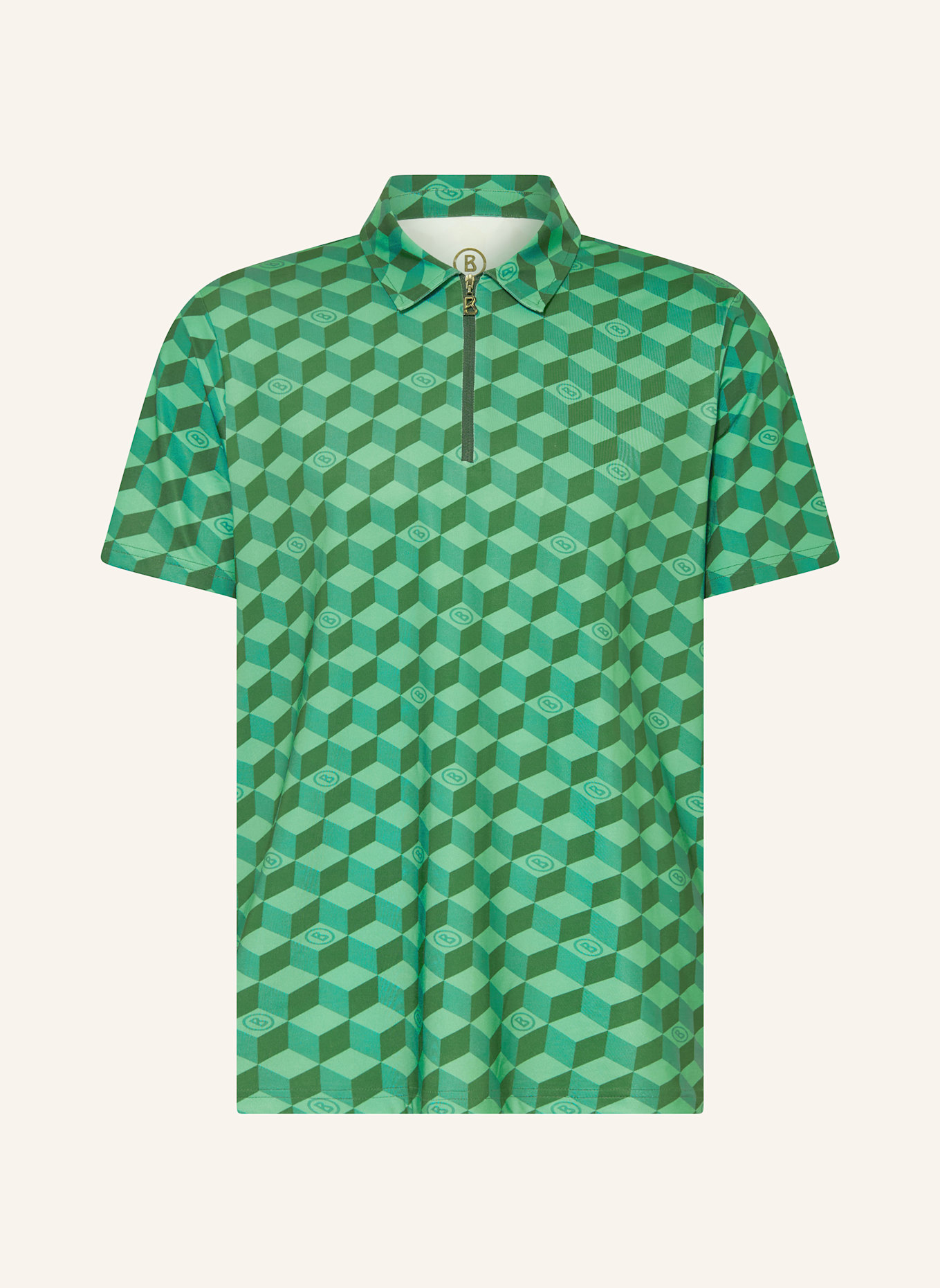 BOGNER Funktions-Poloshirt TAMIRO: GRÜN / HELLGRÜN / DUNKELGRÜN