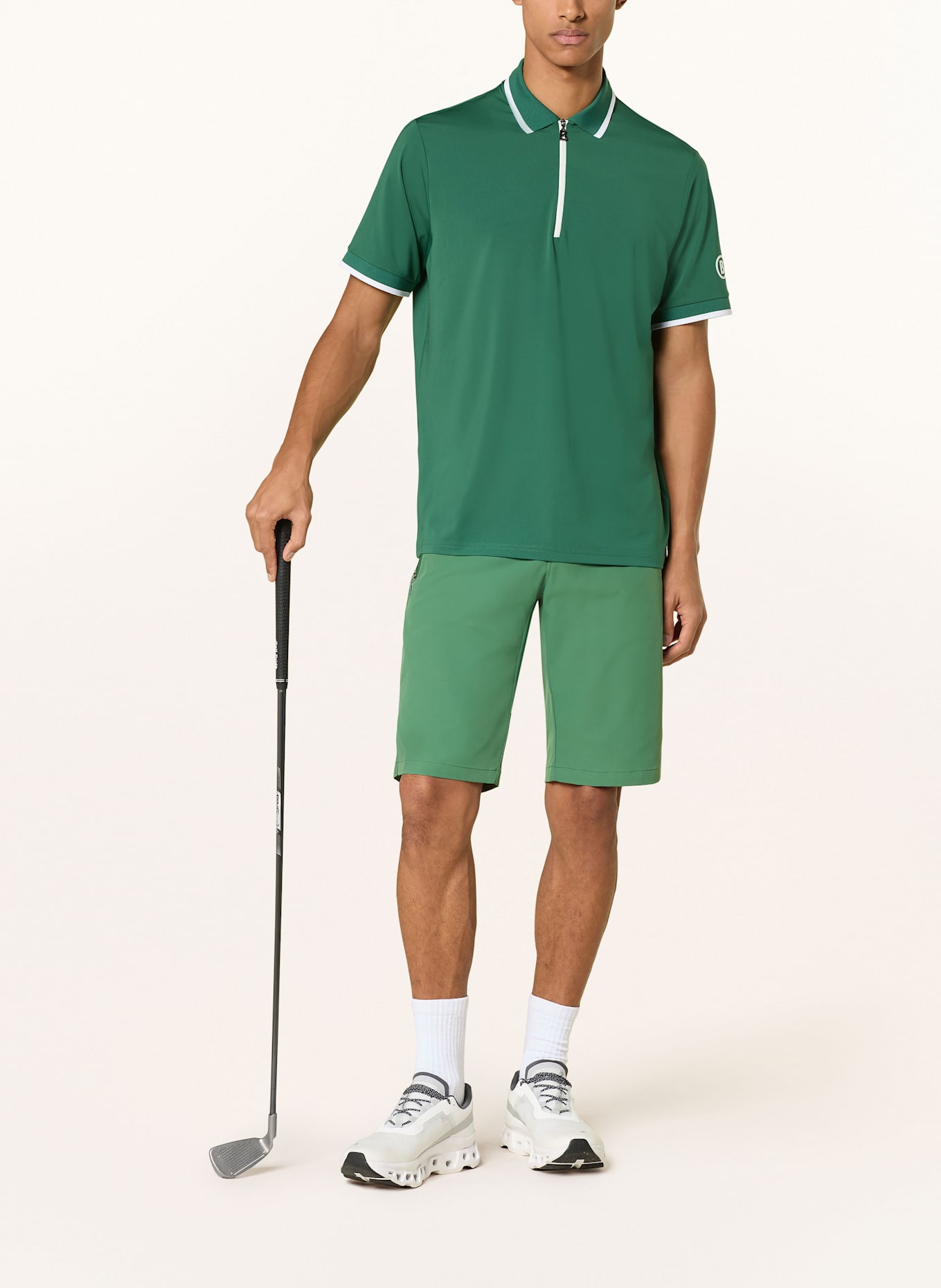BOGNER GOSWIN golf shorts: GREEN