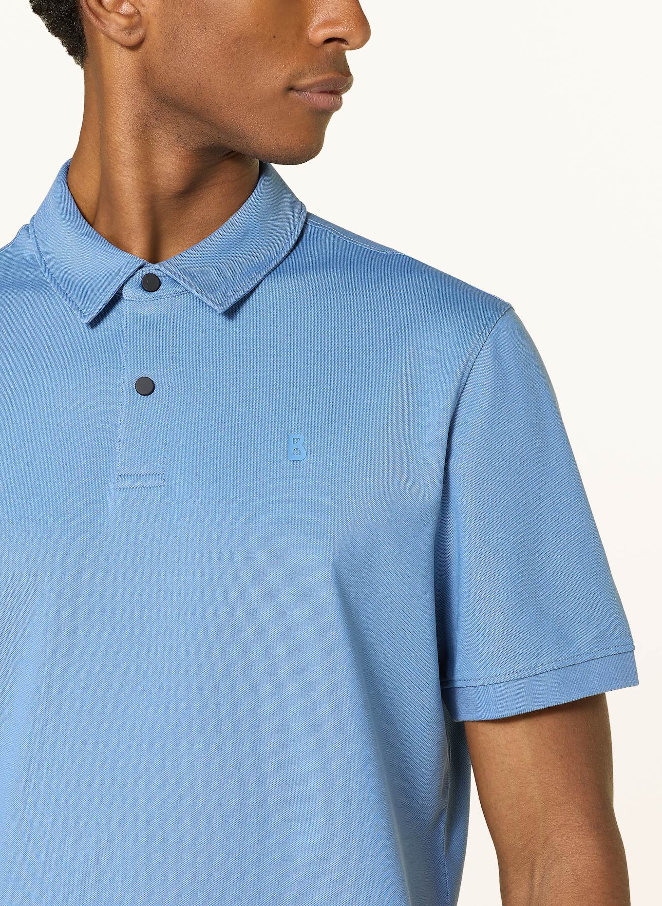 BOGNER Piqué polo shirt TIMO regular fit: BLUE