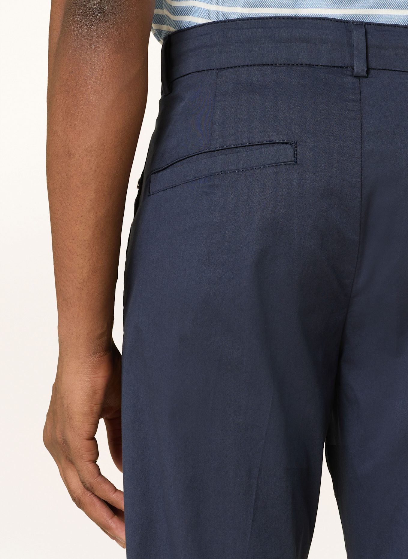 BOGNER Chinosy RILEY slim fit: GRANATOWY