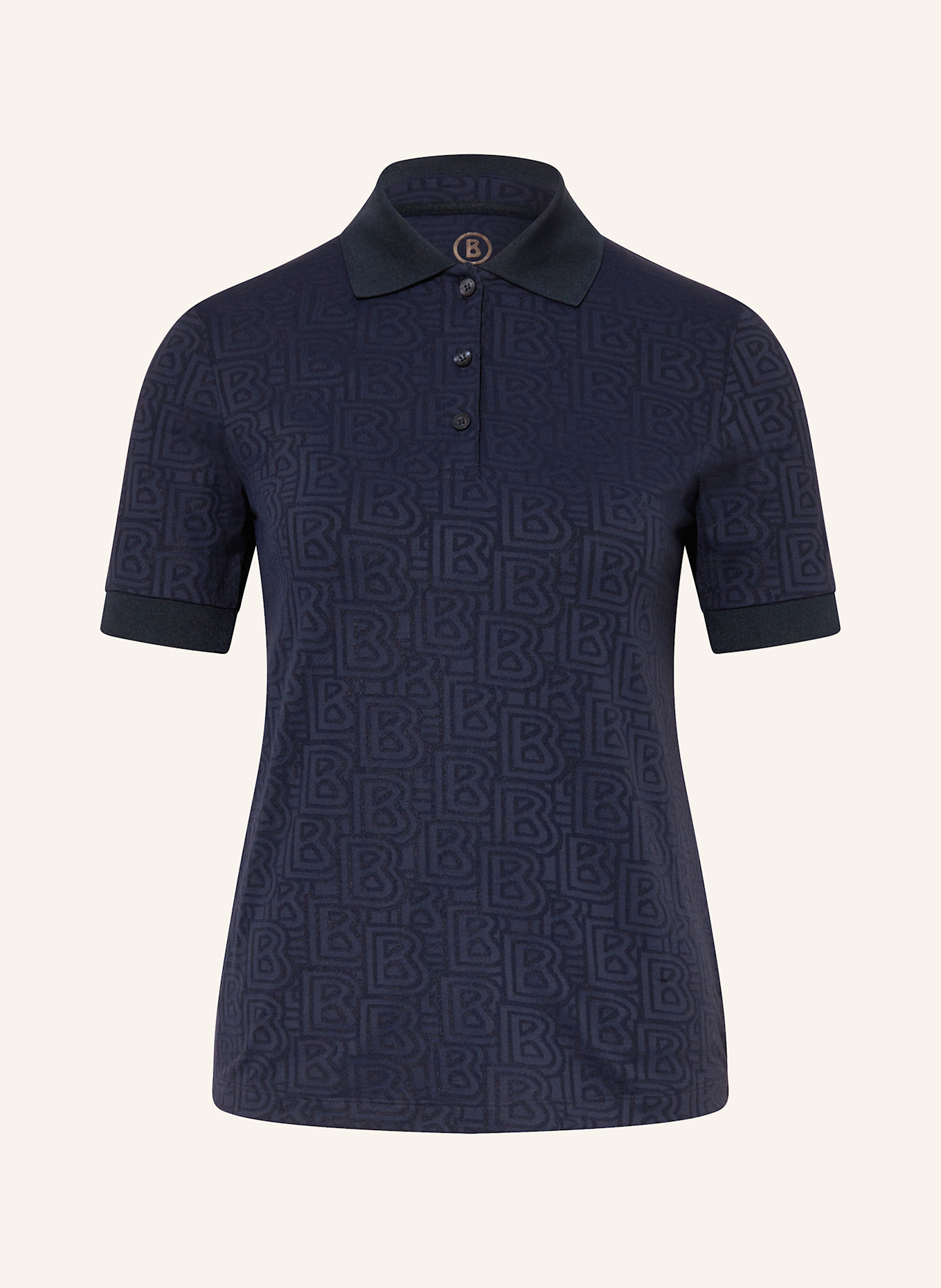 BOGNER Jersey-Poloshirt LARINA: DUNKELBLAU