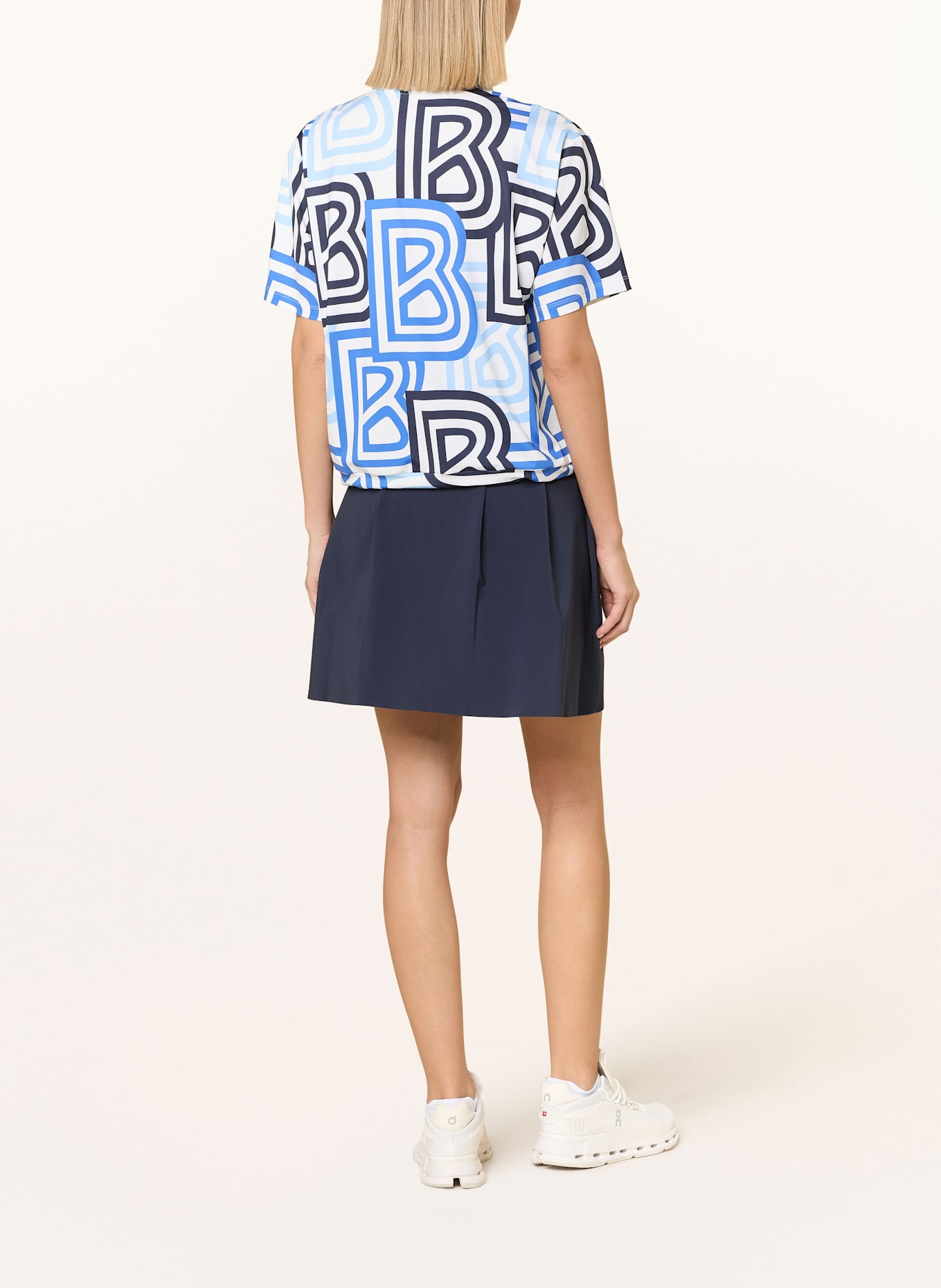 BOGNER Polo-Shirt: WEISS/ DUNKELBLAU/ HELLBLAU