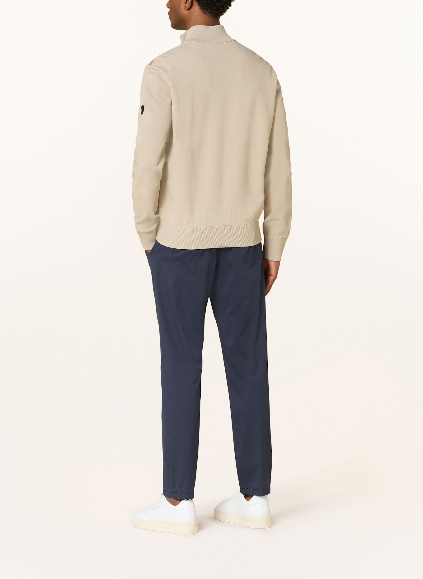 BOGNER ZISCO cardigan in mixed materials: BEIGE