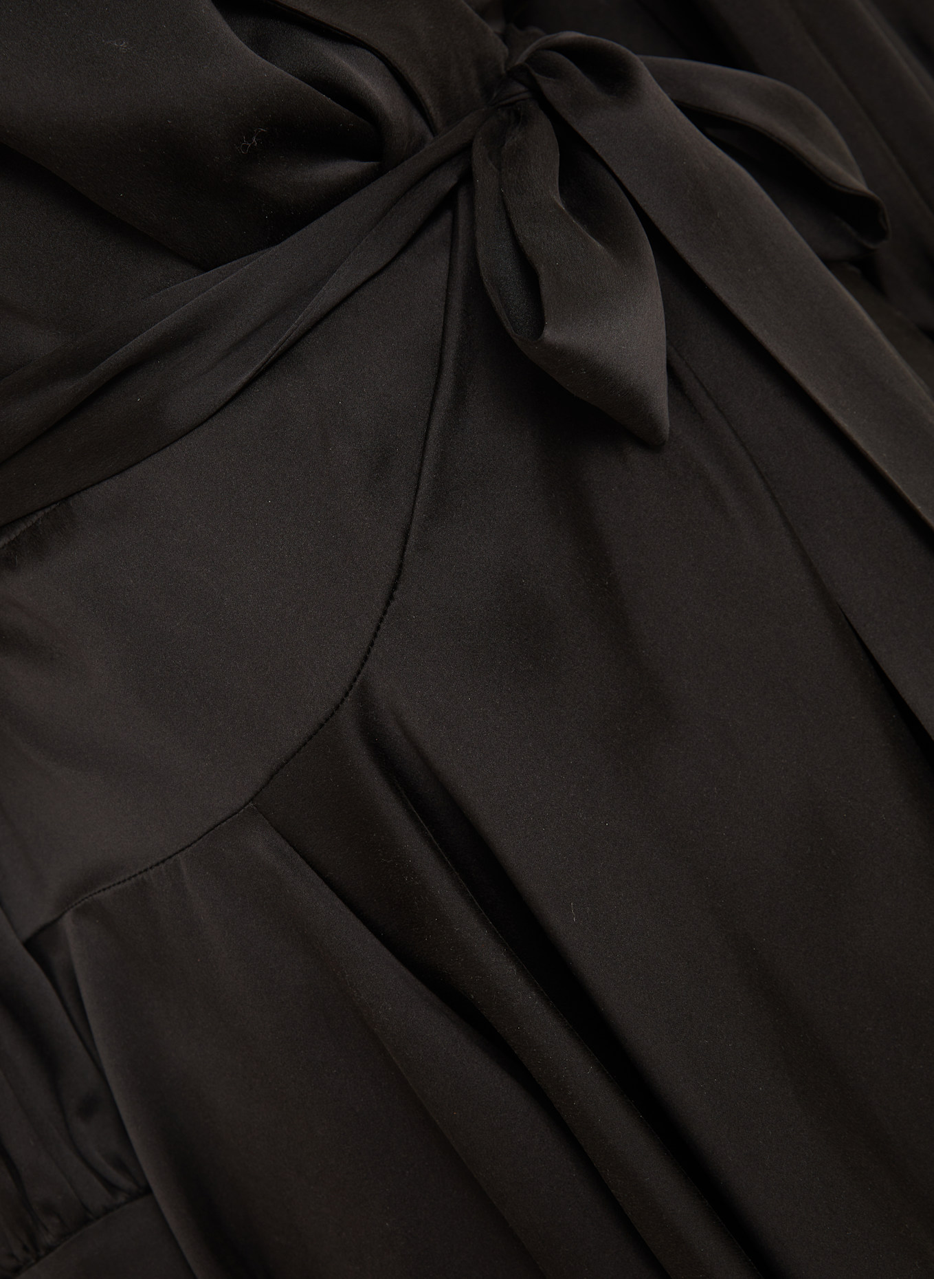 ZIMMERMANN Wickelkleid aus Seide: SCHWARZ