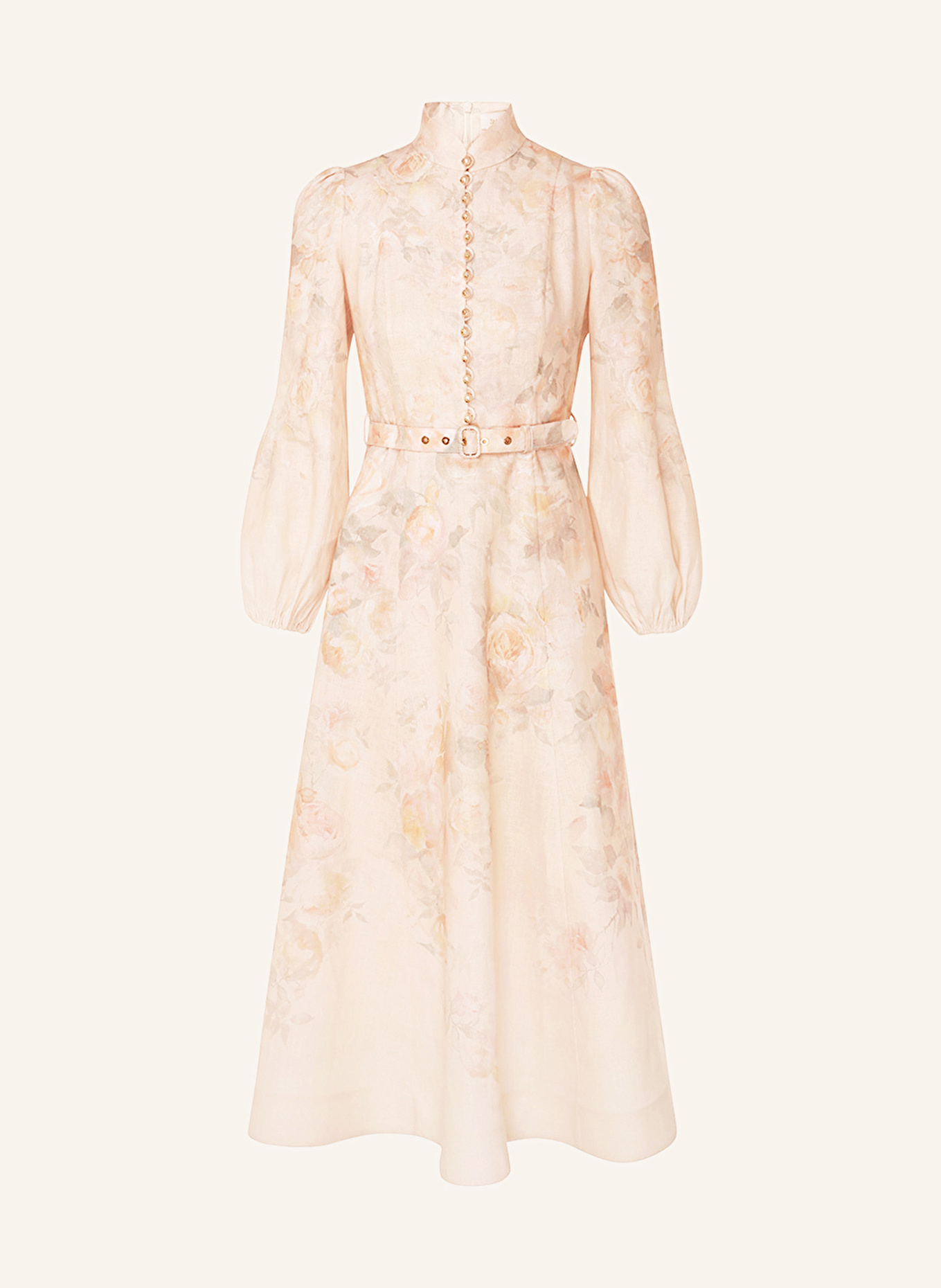 ZIMMERMANN Linen dress CRUSH: LIGHT ORANGE