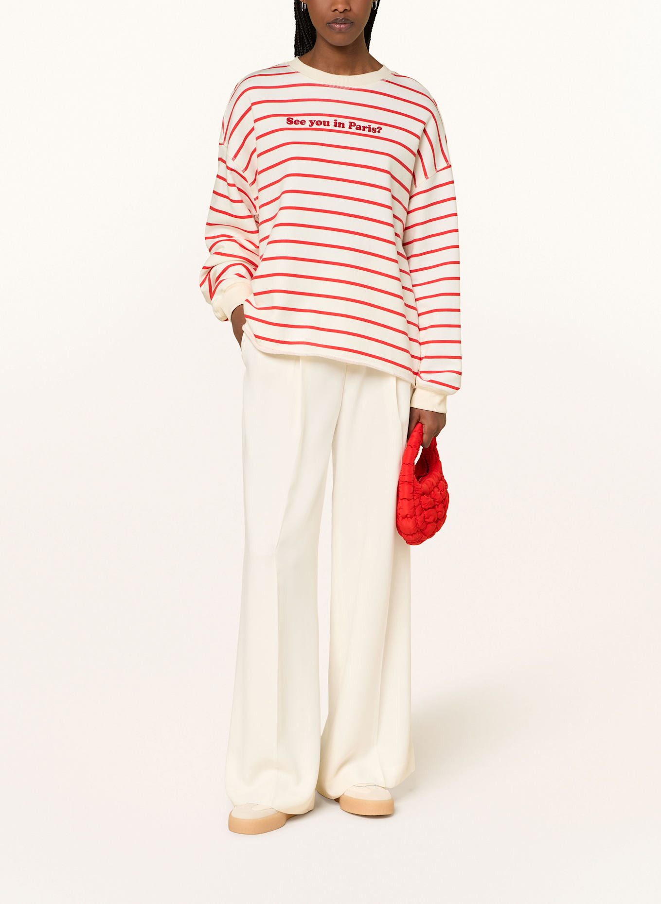 Smith & Soul Sweatshirt: WHITE / RED