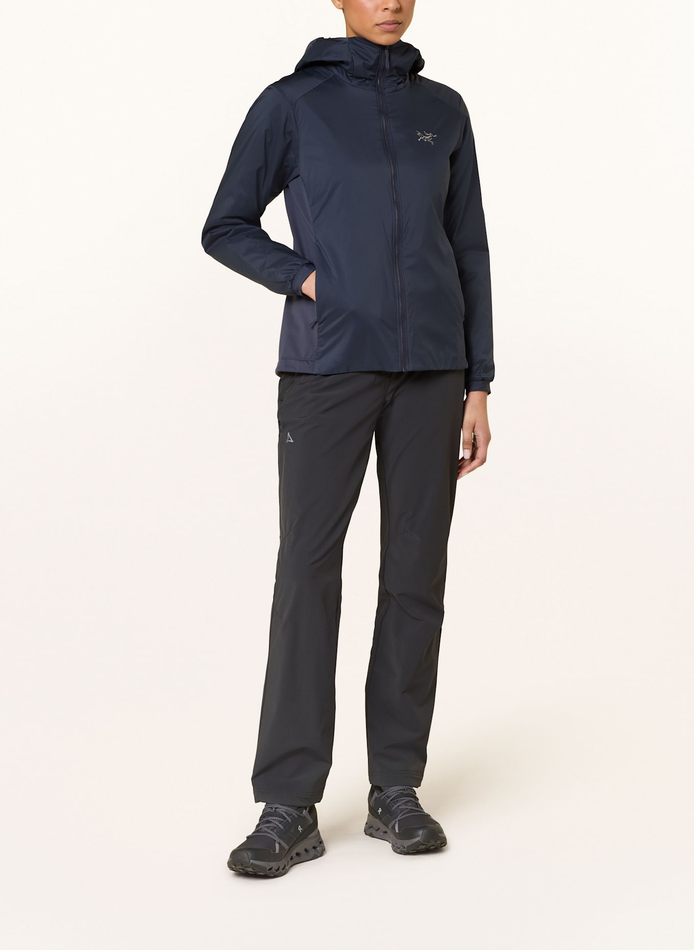 ARC'TERYX Funktionsjacke ATOM HOODY: DUNKELBLAU