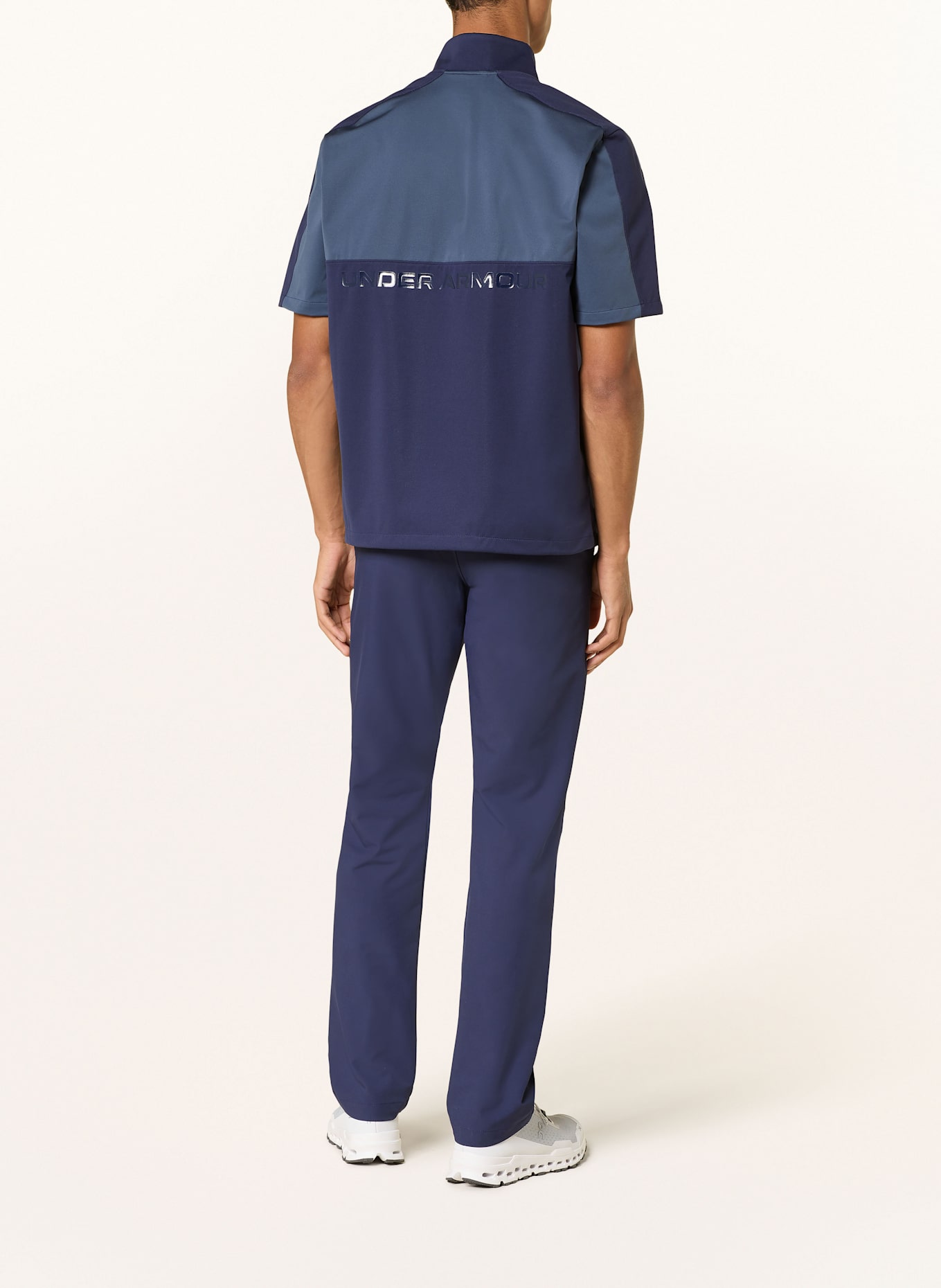 UNDER ARMOUR Funkční tričko UA DRIVE WIND: TMAVĚ MODRÁ / MODRÁ