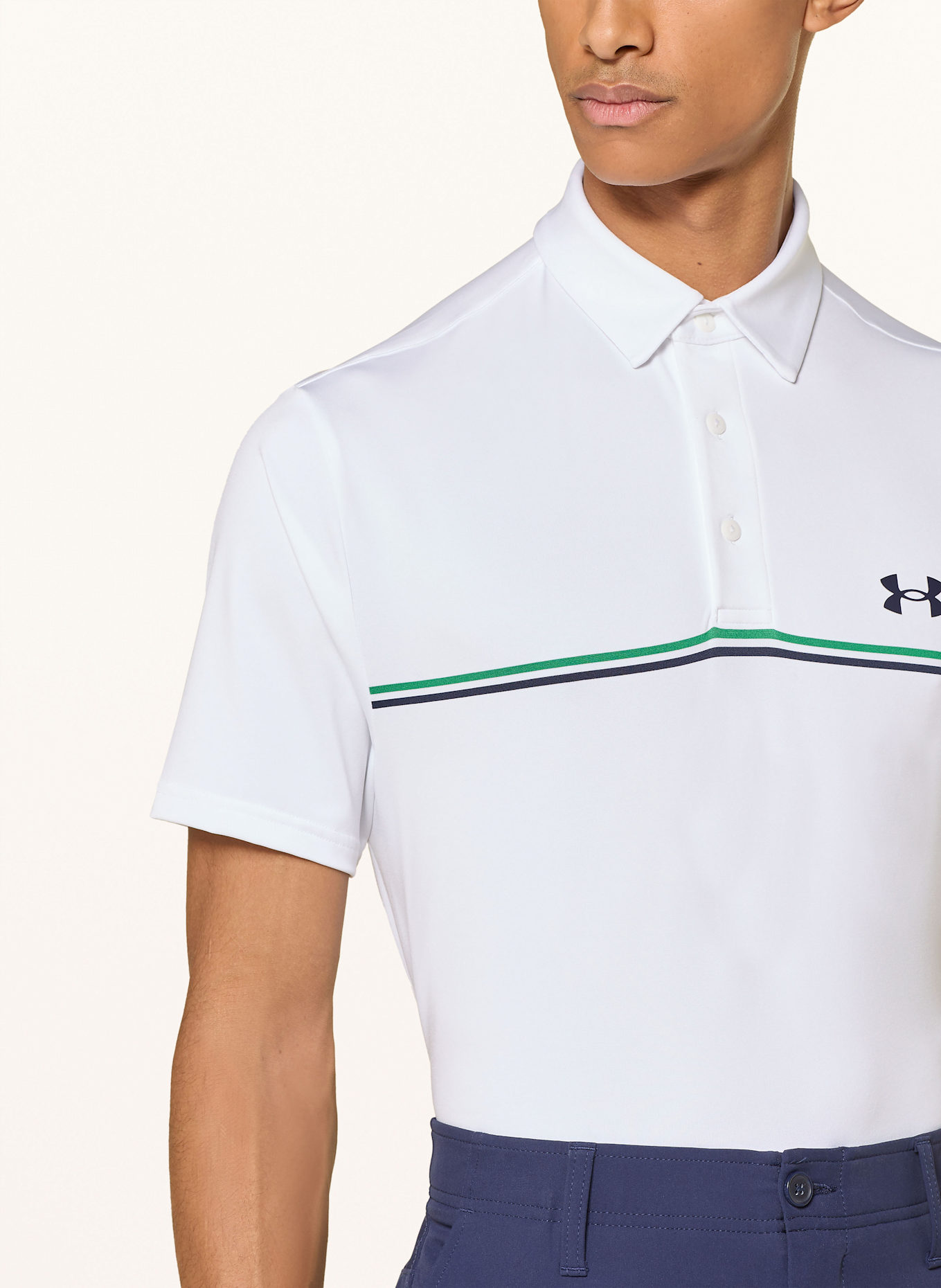 UNDER ARMOUR Funktions-Poloshirt UA PLAYOFF 3.0: WEISS
