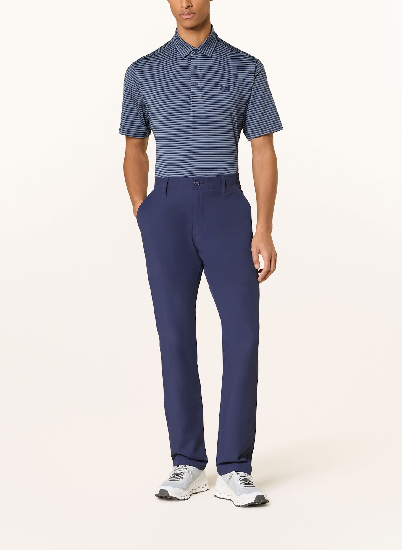UNDER Project armour Functional polo shirt UA PLAYOFF 3.0: DARK BLUE/ BLUE/ BLUE GRAY
